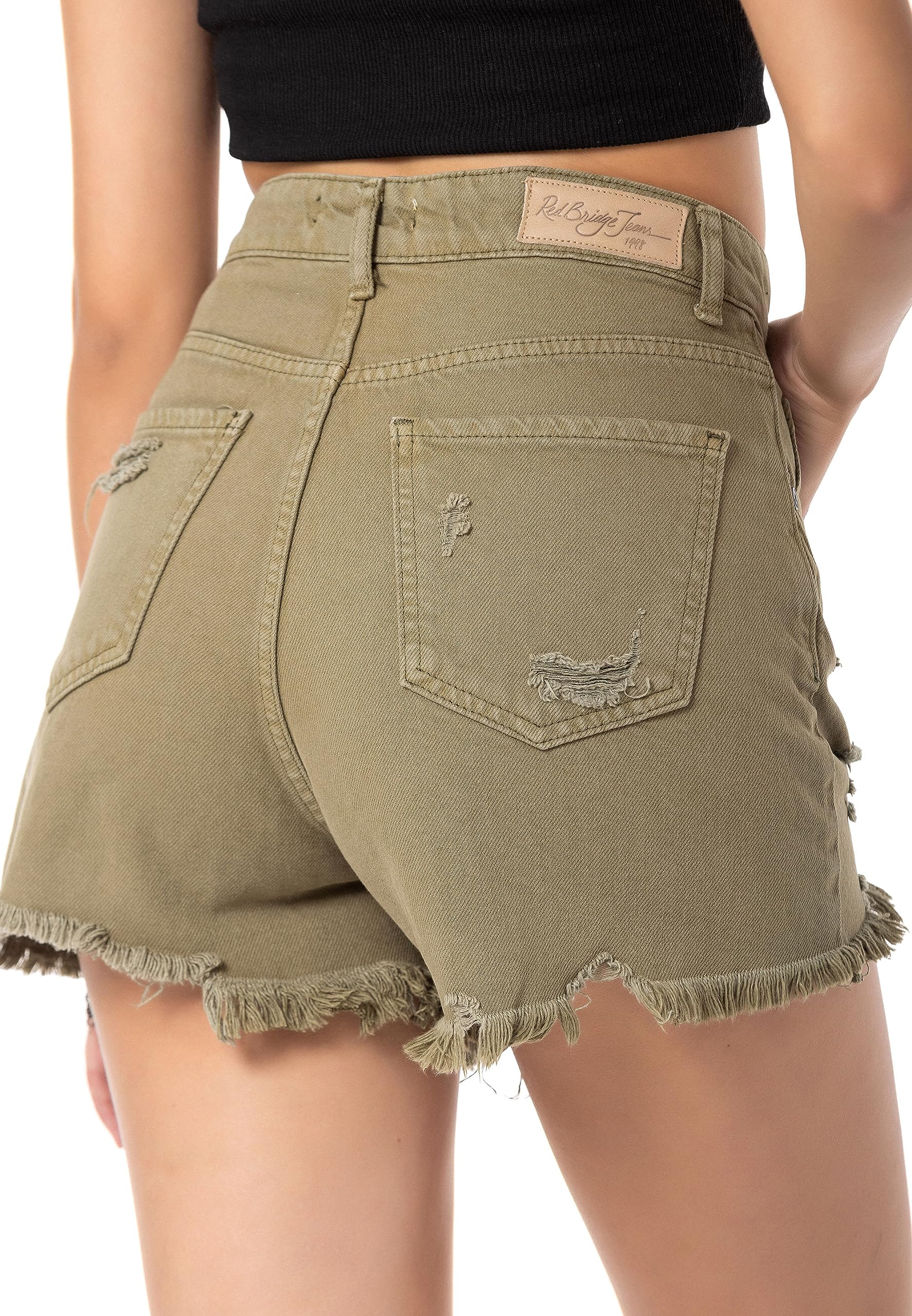 redbridge-high-waist-jeans-shorts-damen-kurze-hose image 8