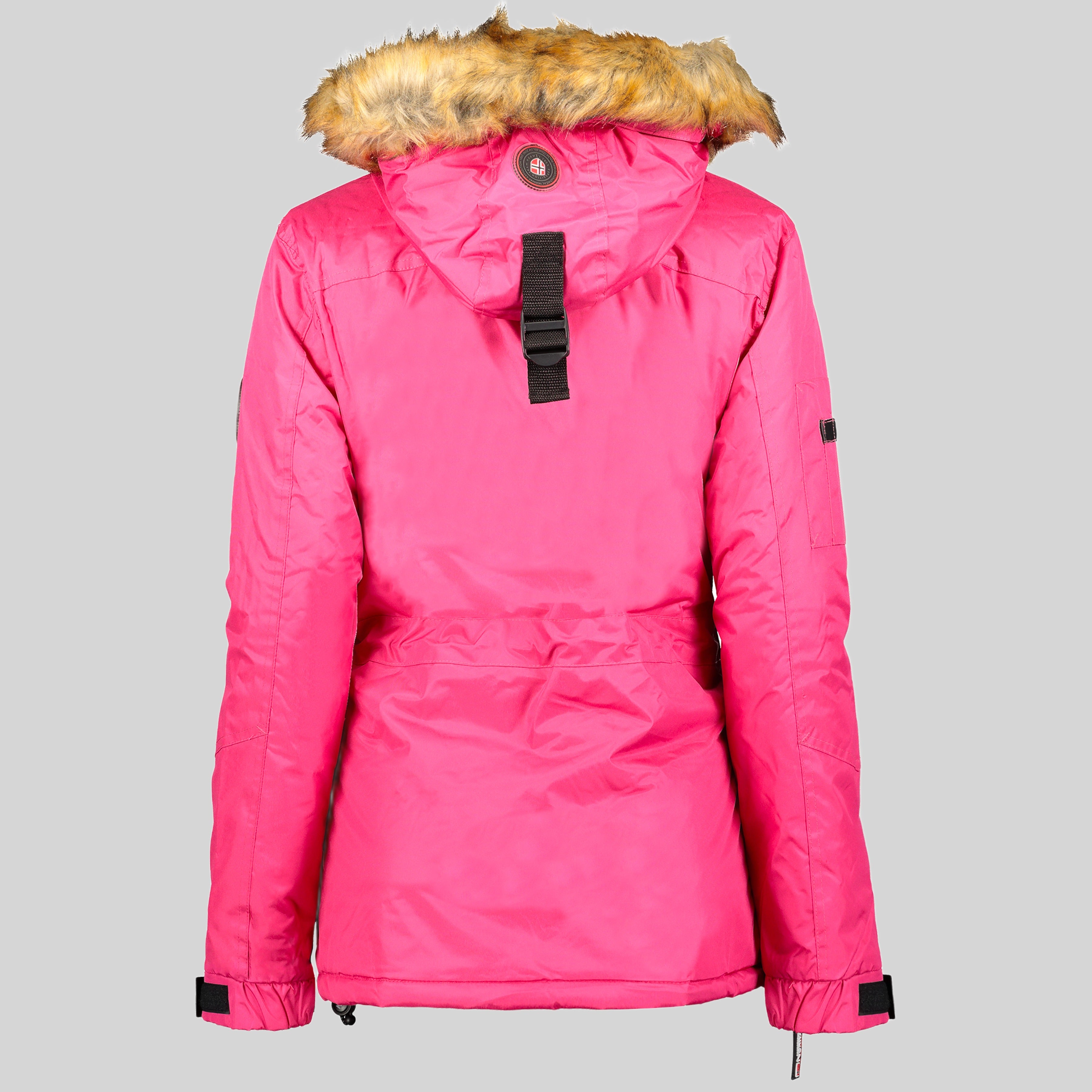 geographical-norway-bulle-parka-schwarz-fell-damen image 2
