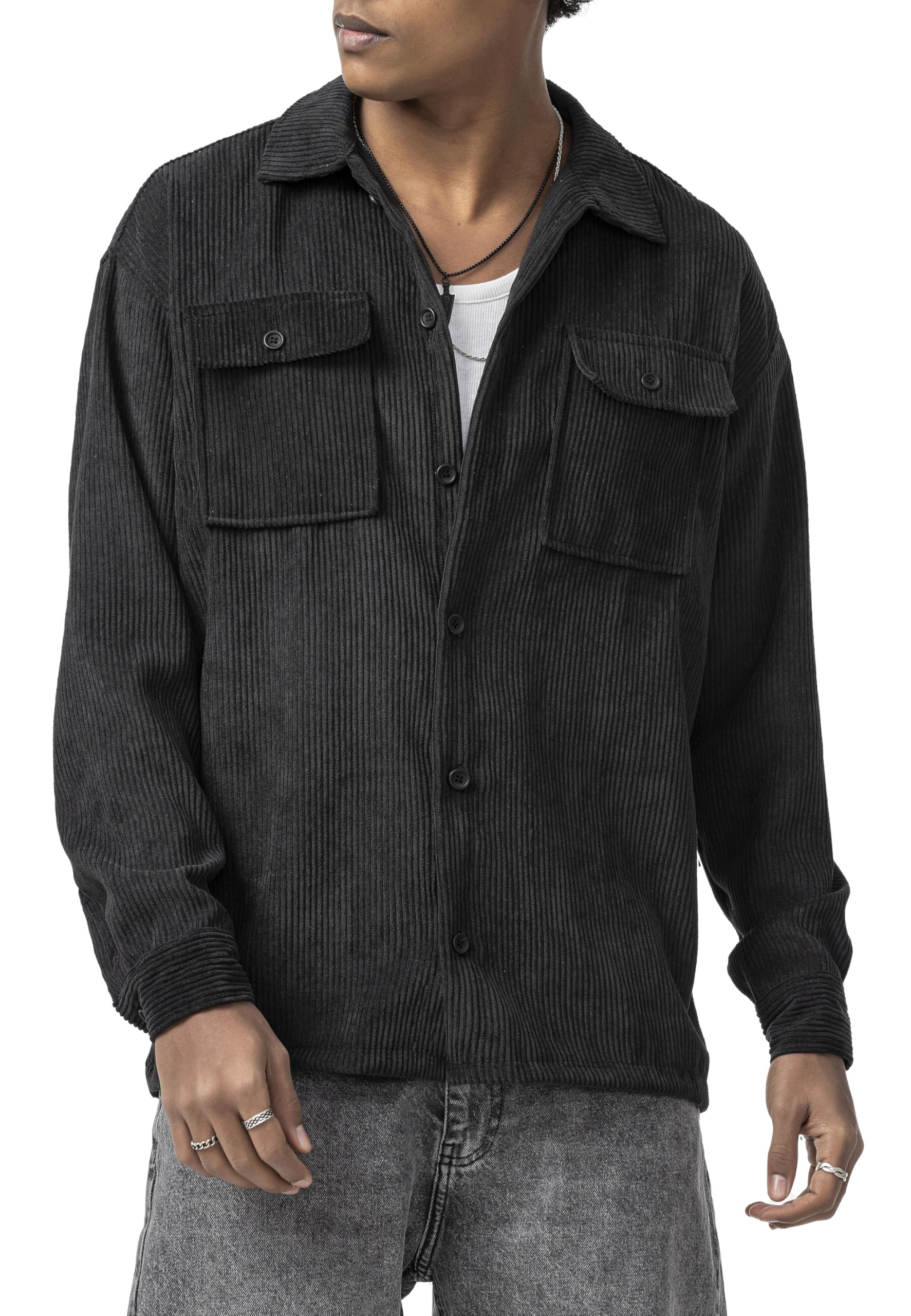 redbridge-tarz-cordhemd-overshirt-braun-mit-brusttaschen image 2