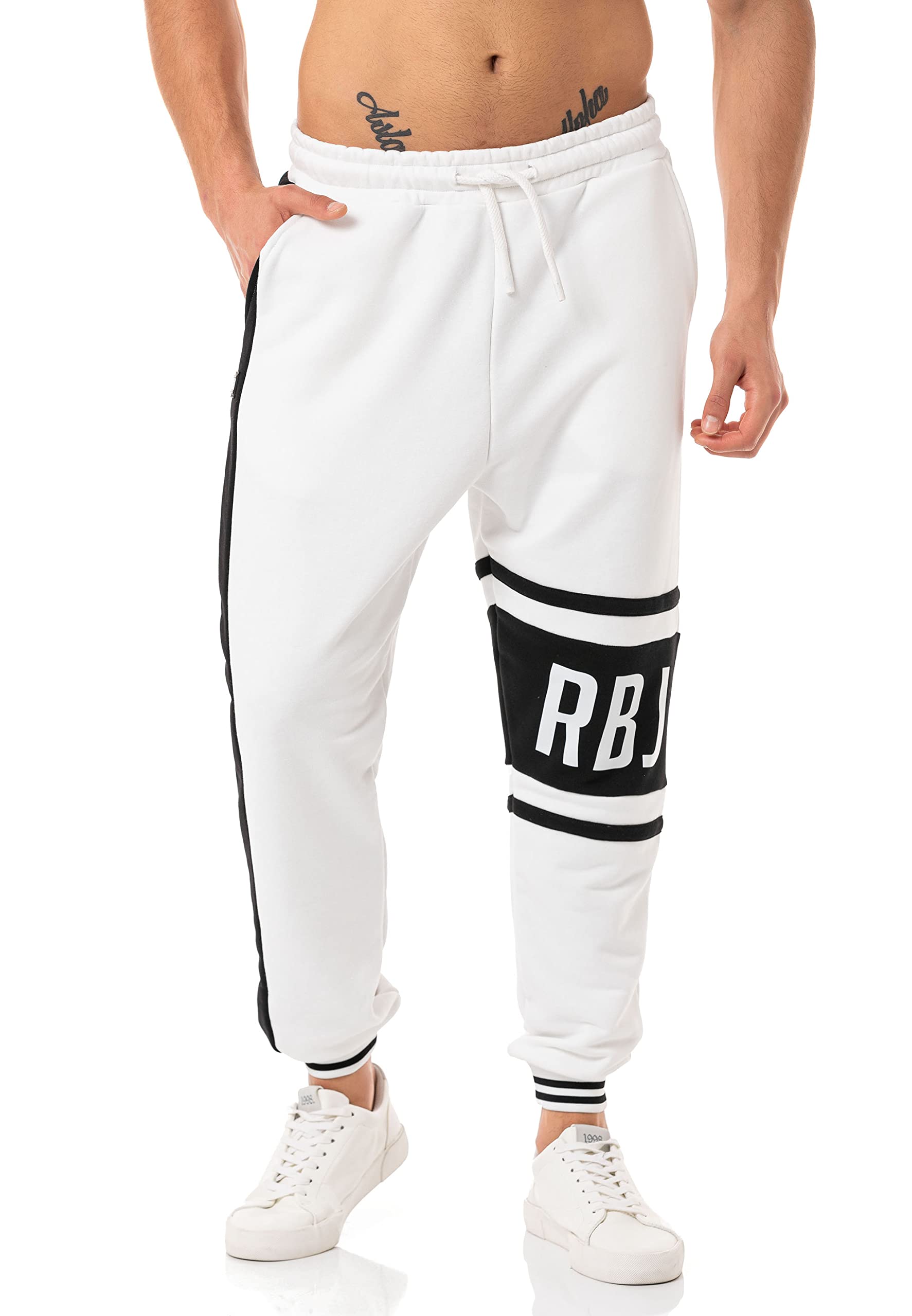 redbridge-hosen-rbj-print-m4304-jogger-herren-ecru-baumwolle image 8