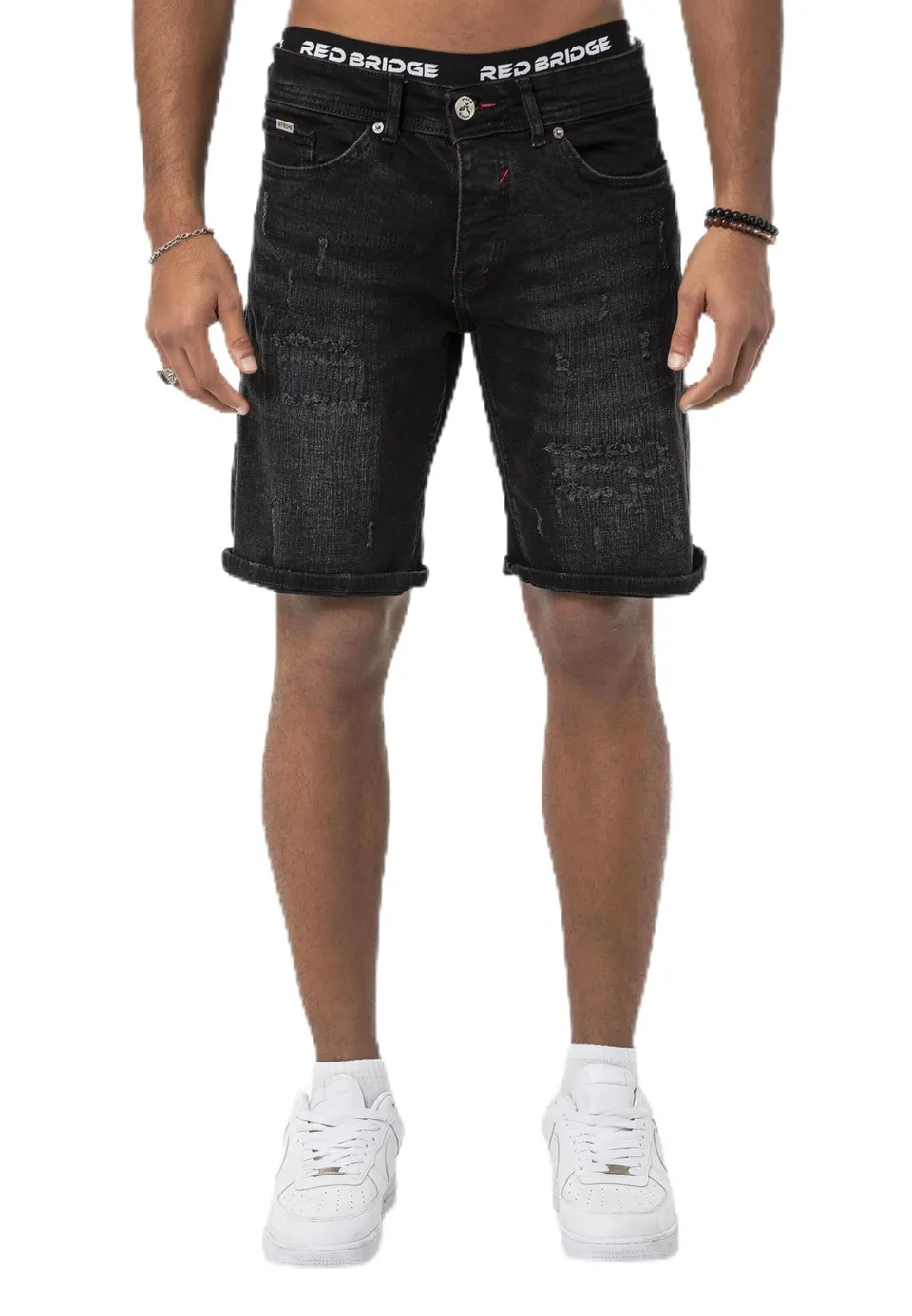 redbridge-m4897-jeans-shorts-herren-blau-destroyed-stretch image 1