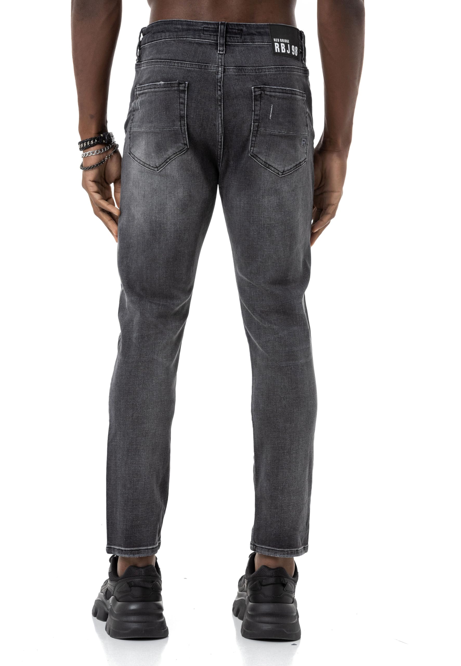 redbridge-jeans-denim-pants-herren-blau-destroyed-29w-32l image 3