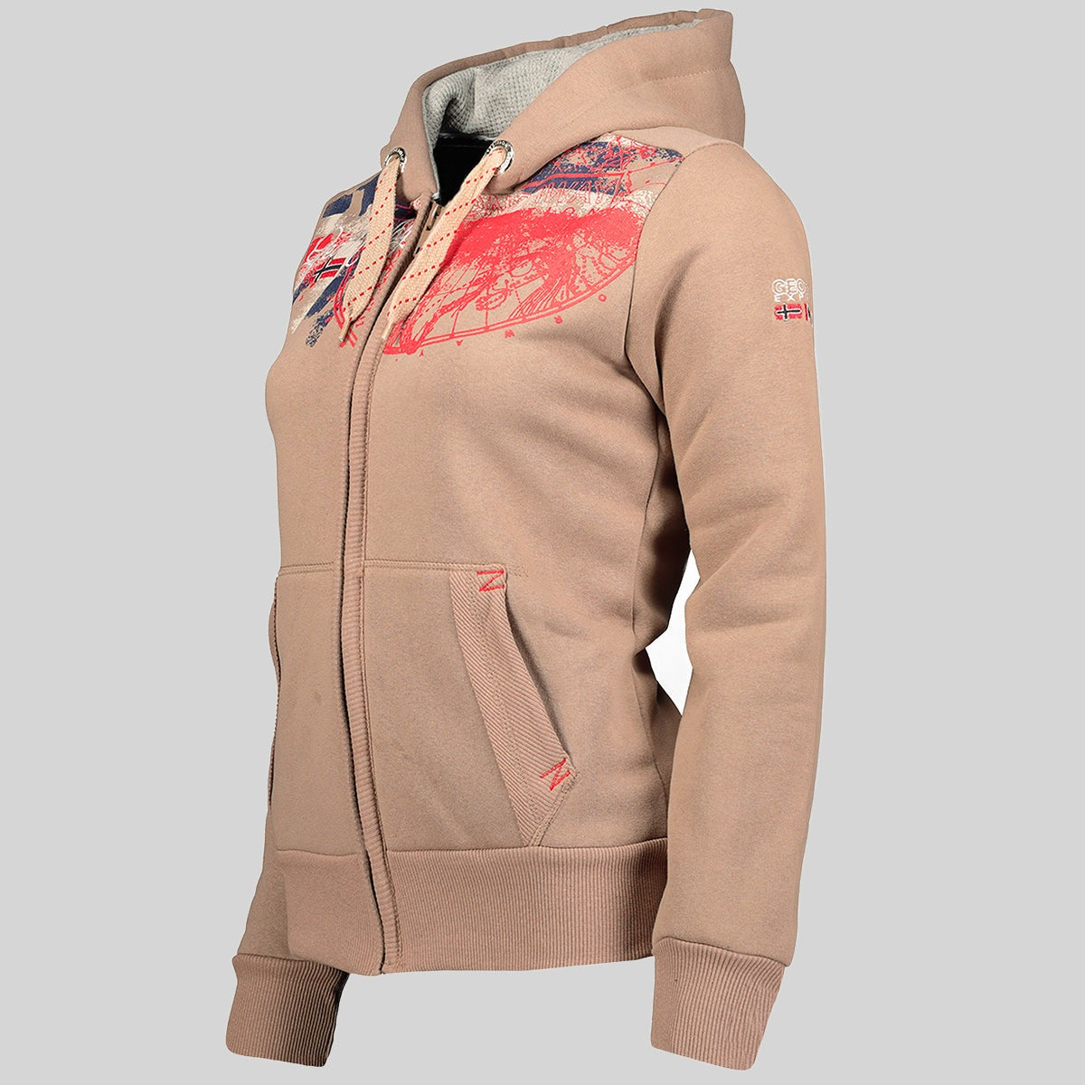 geographical-norway-gasmine-sweatshirt-damen-taupe image 3