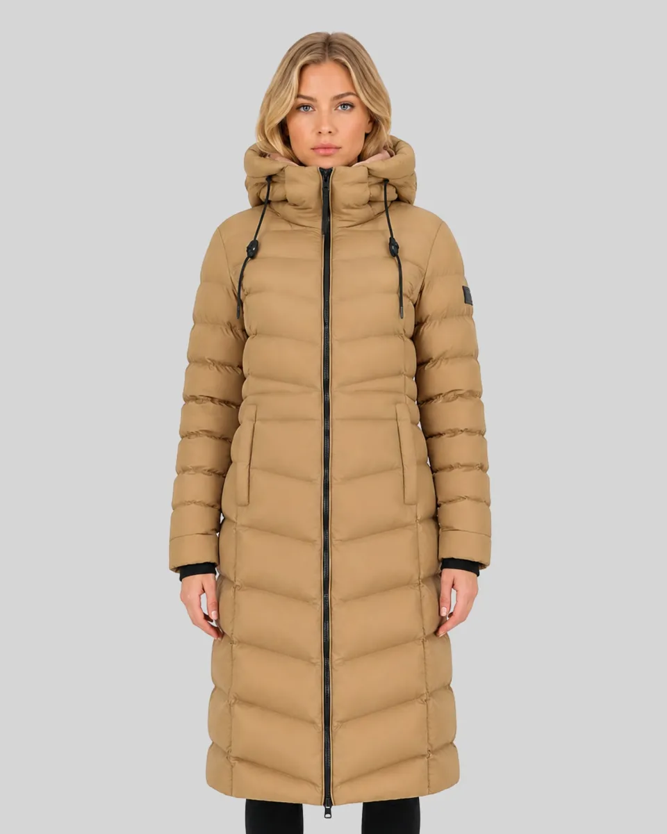 geographical-norway-berangere-damen-parka-lang-taupe-winter image 1