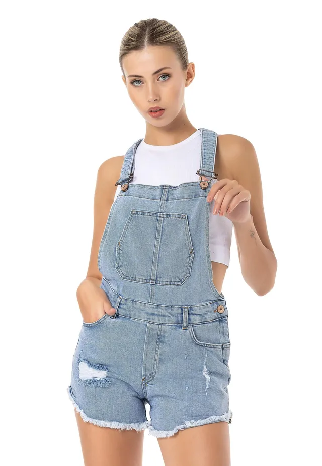 redbridge-latzhose-damen-denim-jeans-overall-blau image 1