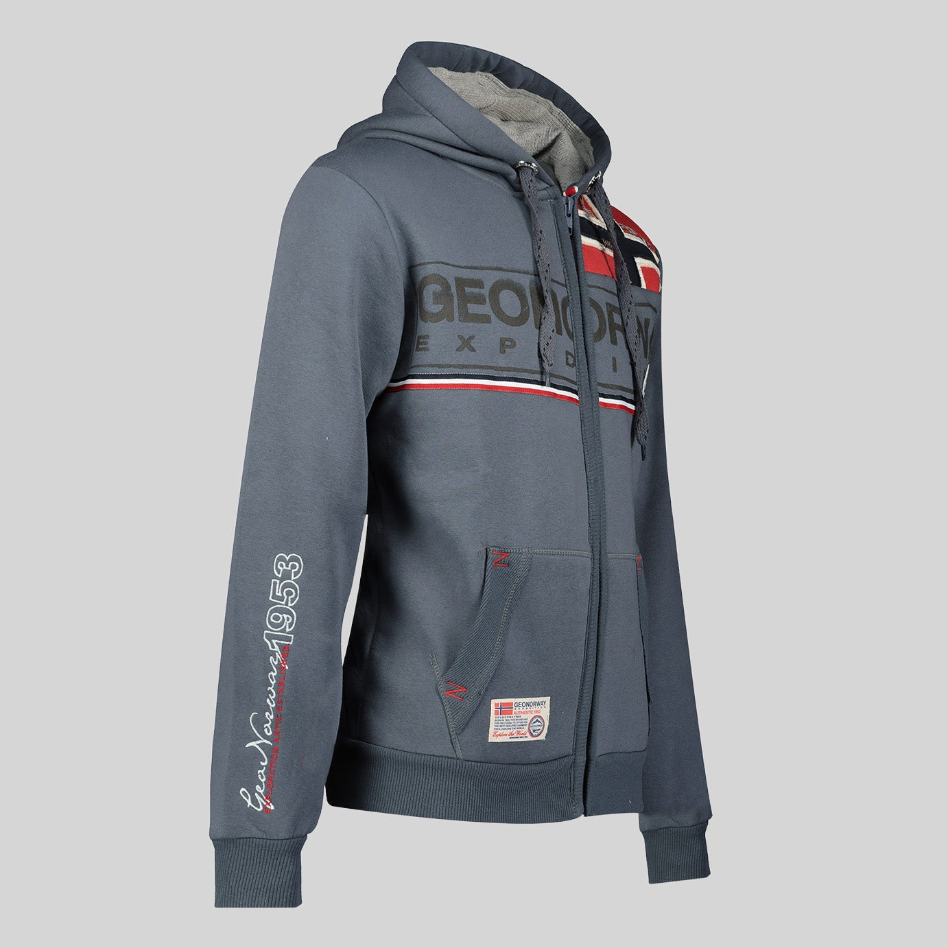 geographical-norway-flipper-herren-hoodie-schwarz-l-mit-kapuze image 7