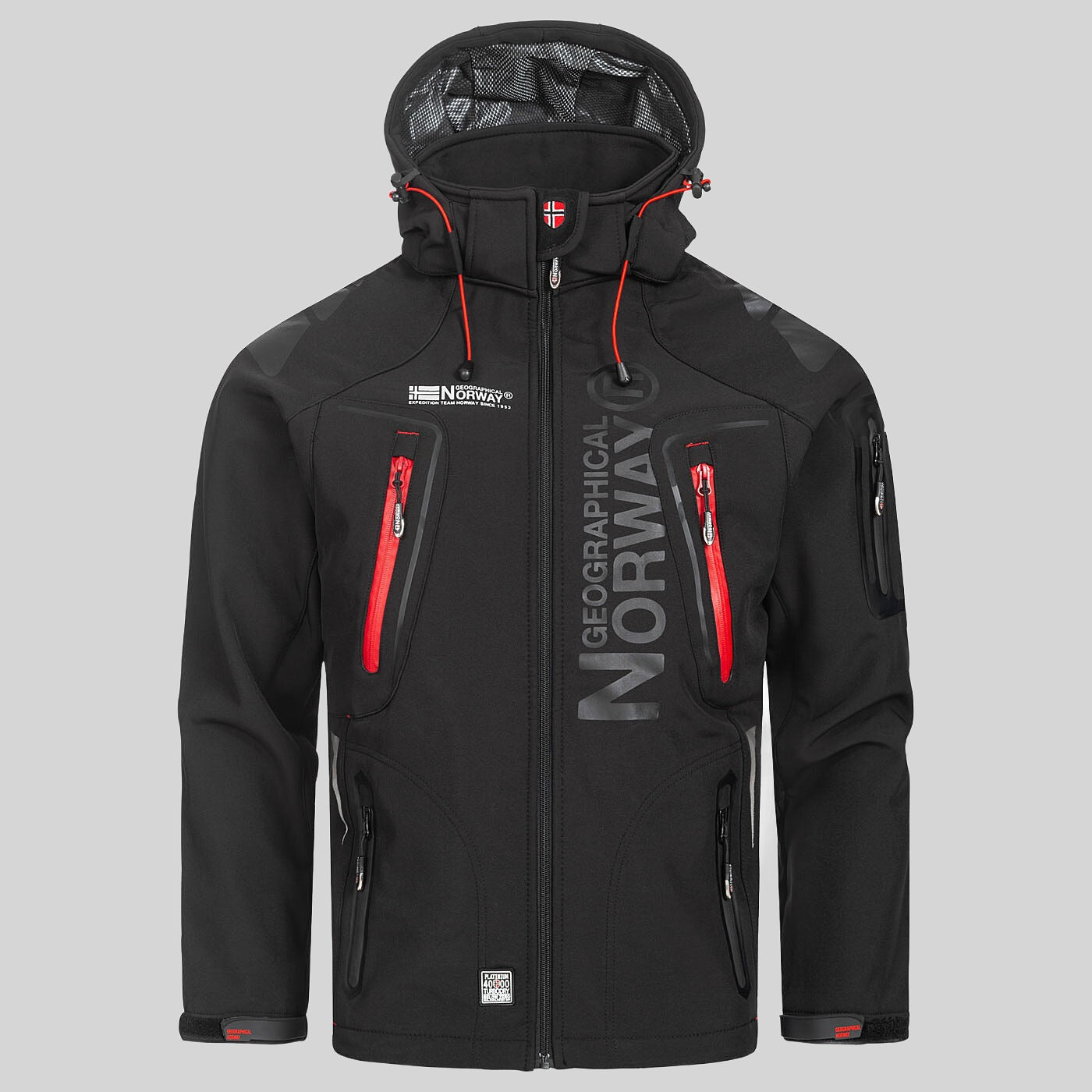 geographical-norway-techno-softshelljacke-herren-schwarz-rot image 3