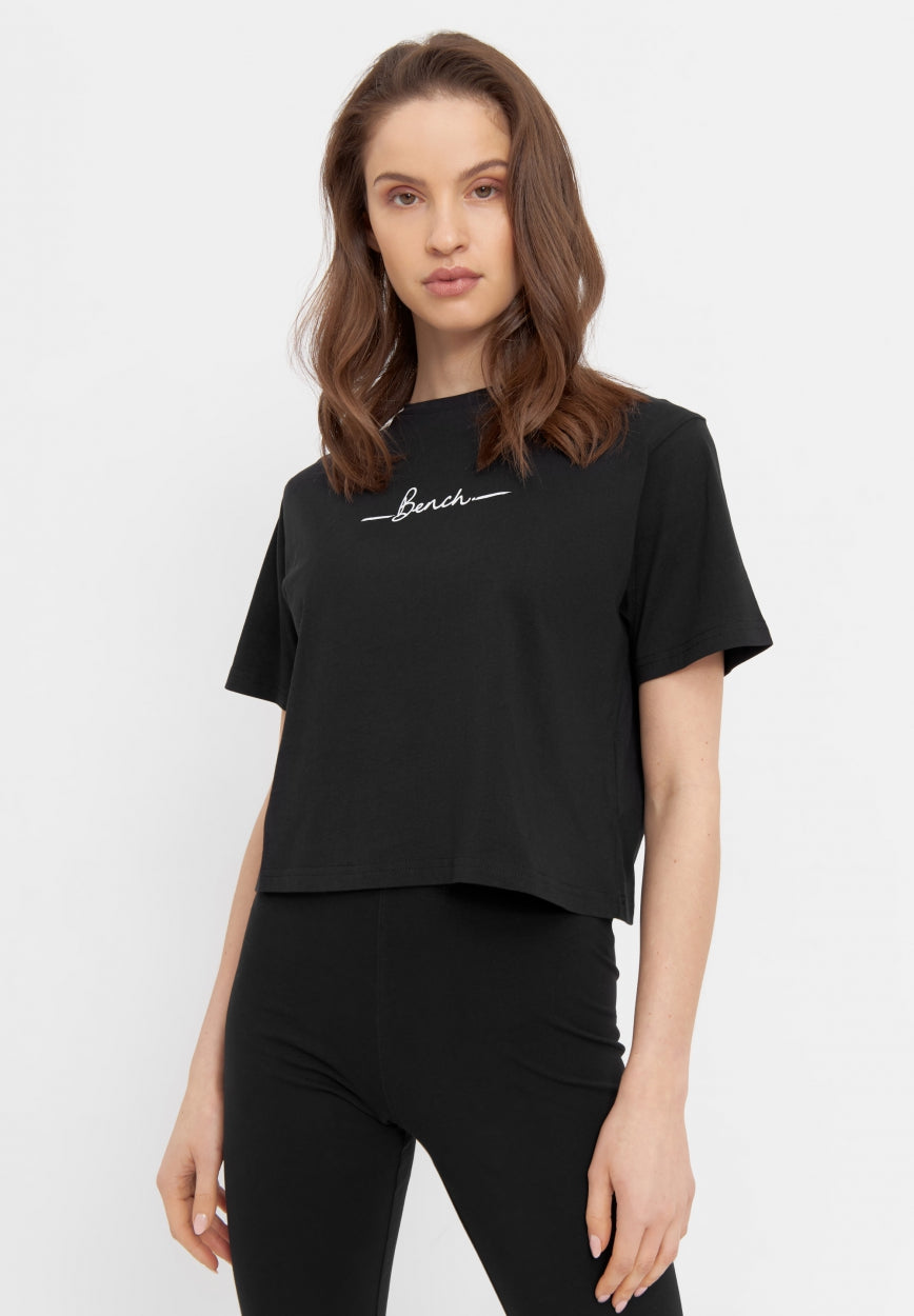 bench-gloria-crop-t-shirt-damen-schwarz-38-oversized image 2