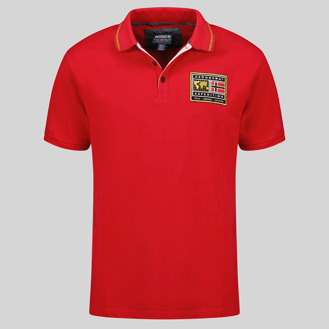 geographical-norway-karite-herren-polo-rot-baumwolle image 5