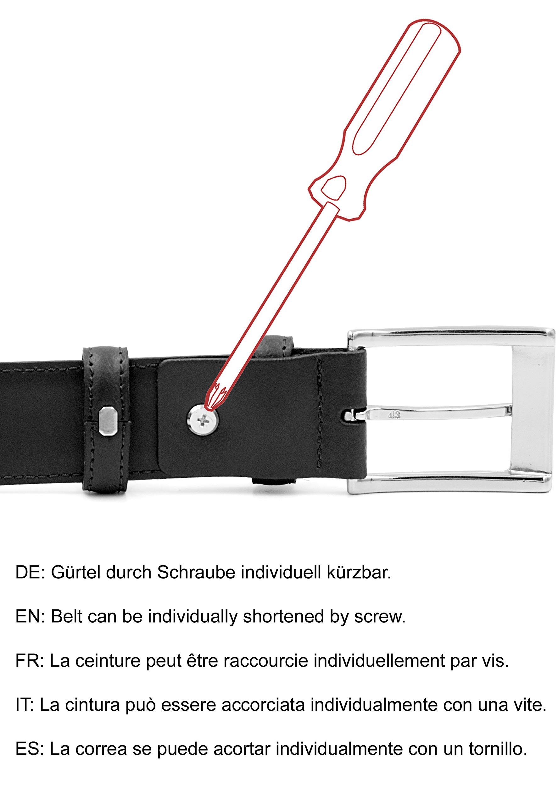 redbridge-g-rtel-herren-echtleder-mit-dornschlie-e-braun-k-rzbar image 6
