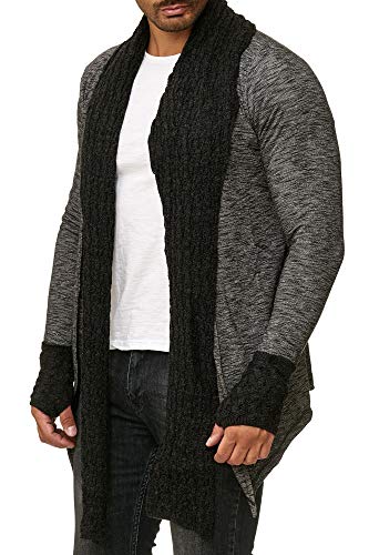 redbridge-cardigans-strickjacke-schalkragen-schwarz-s-melange image 5