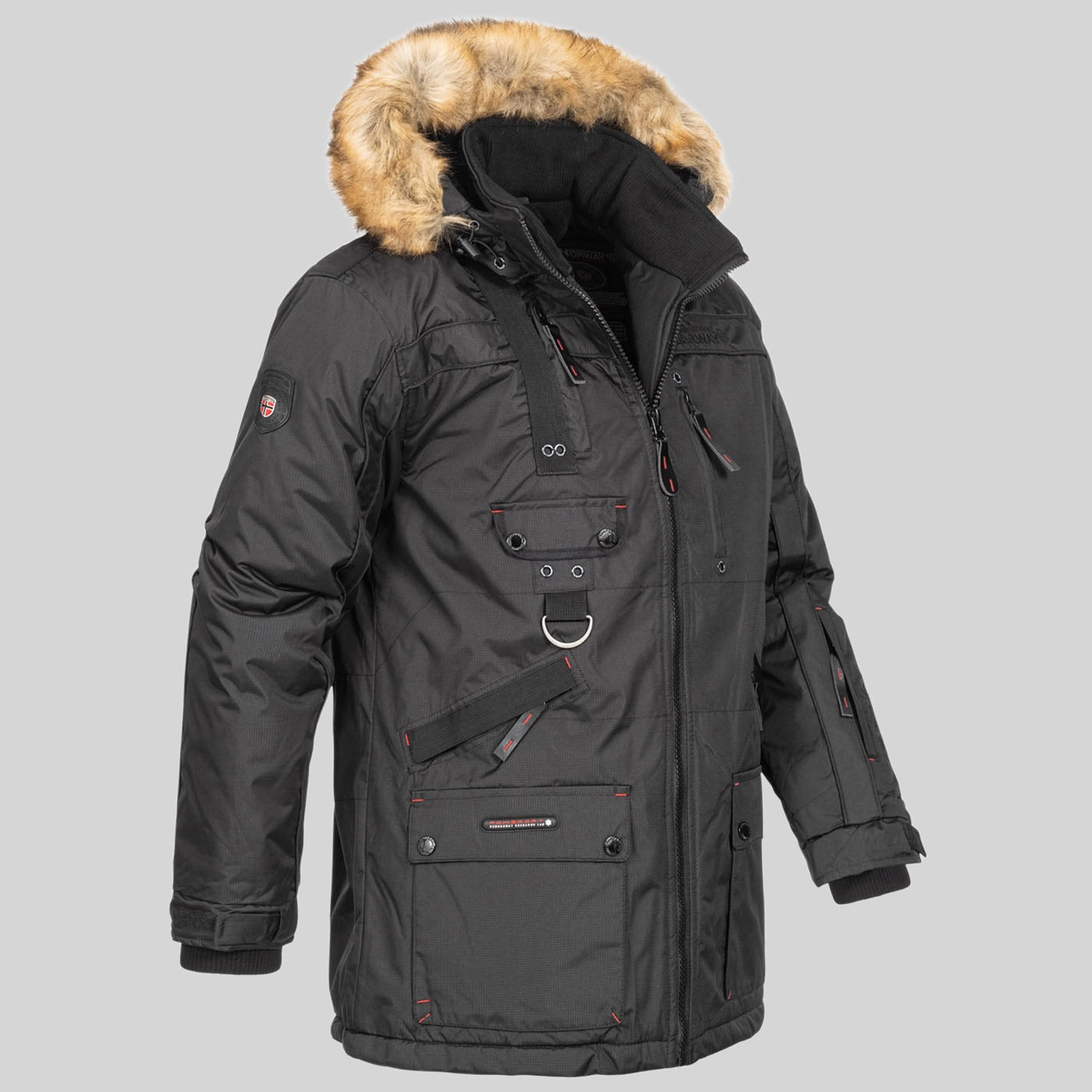 geographical-norway-chirac-parka-herren-schwarz-winter-gro-e-gr-en image 6