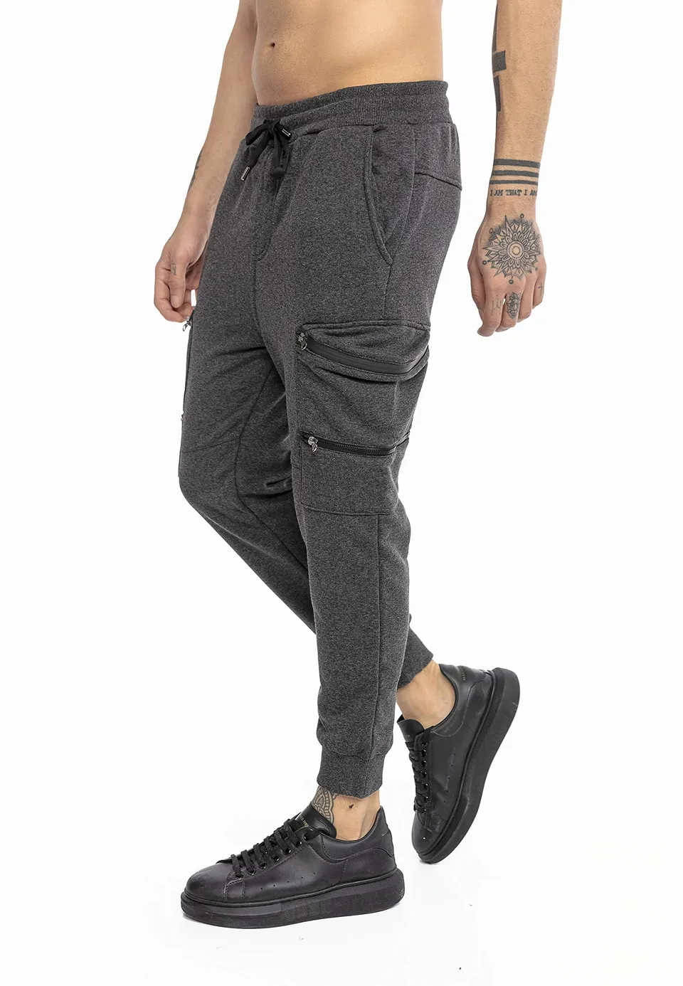 redbridge-double-zipper-jogginghose-herren-cargo-sweatpants image 1