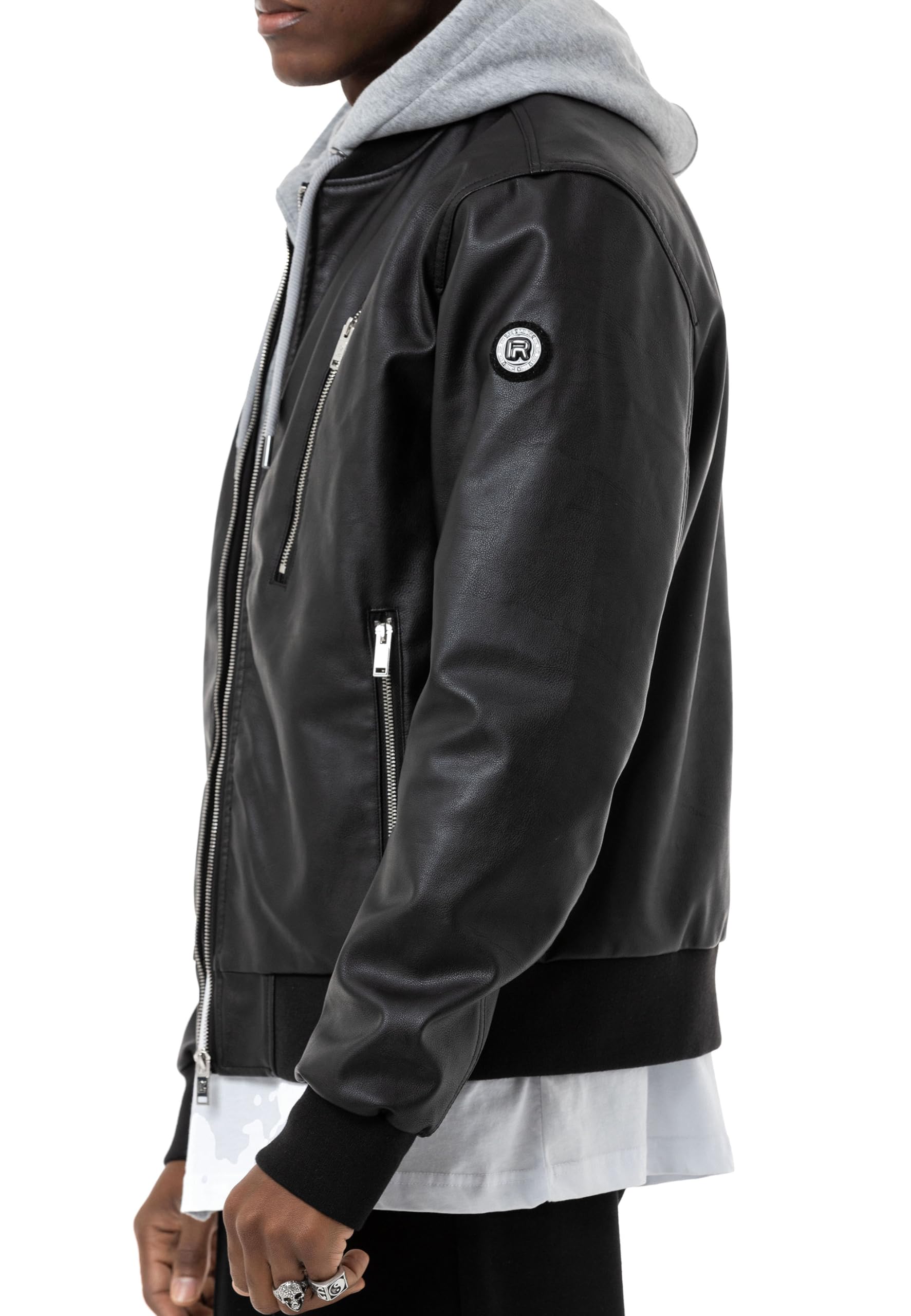 redbridge-m6142-kunstlederjacke-mit-kapuze-gr-m-schwarz image 6