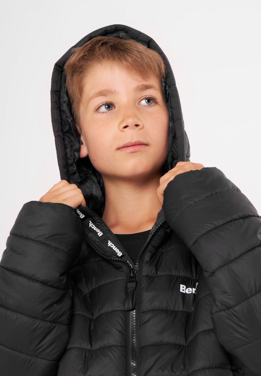 bench-soller-pufferjacke-jungen-schwarz-mit-kapuze image 4