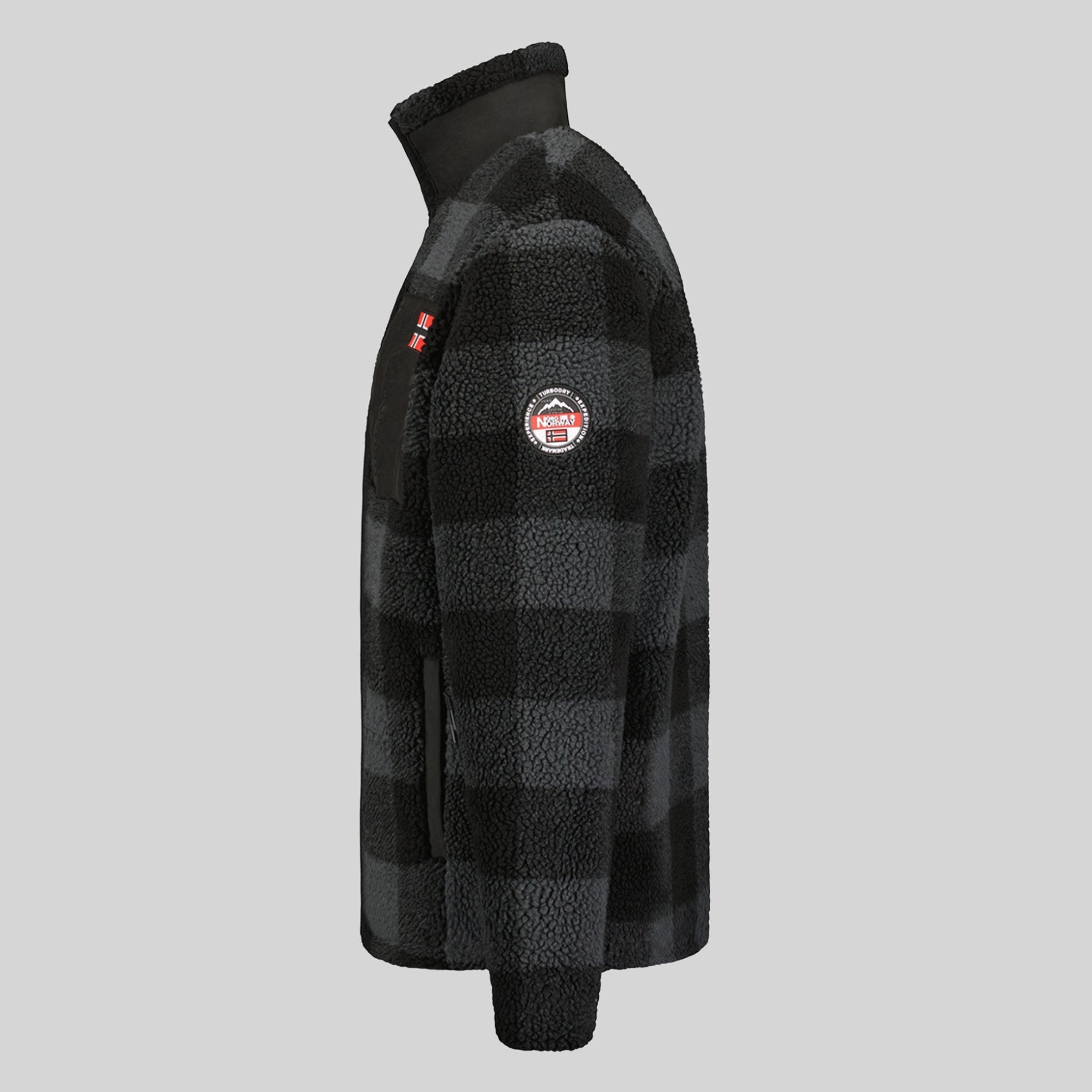 geographical-norway-tripoli-herren-fleecejacke-schwarz-kariert image 8