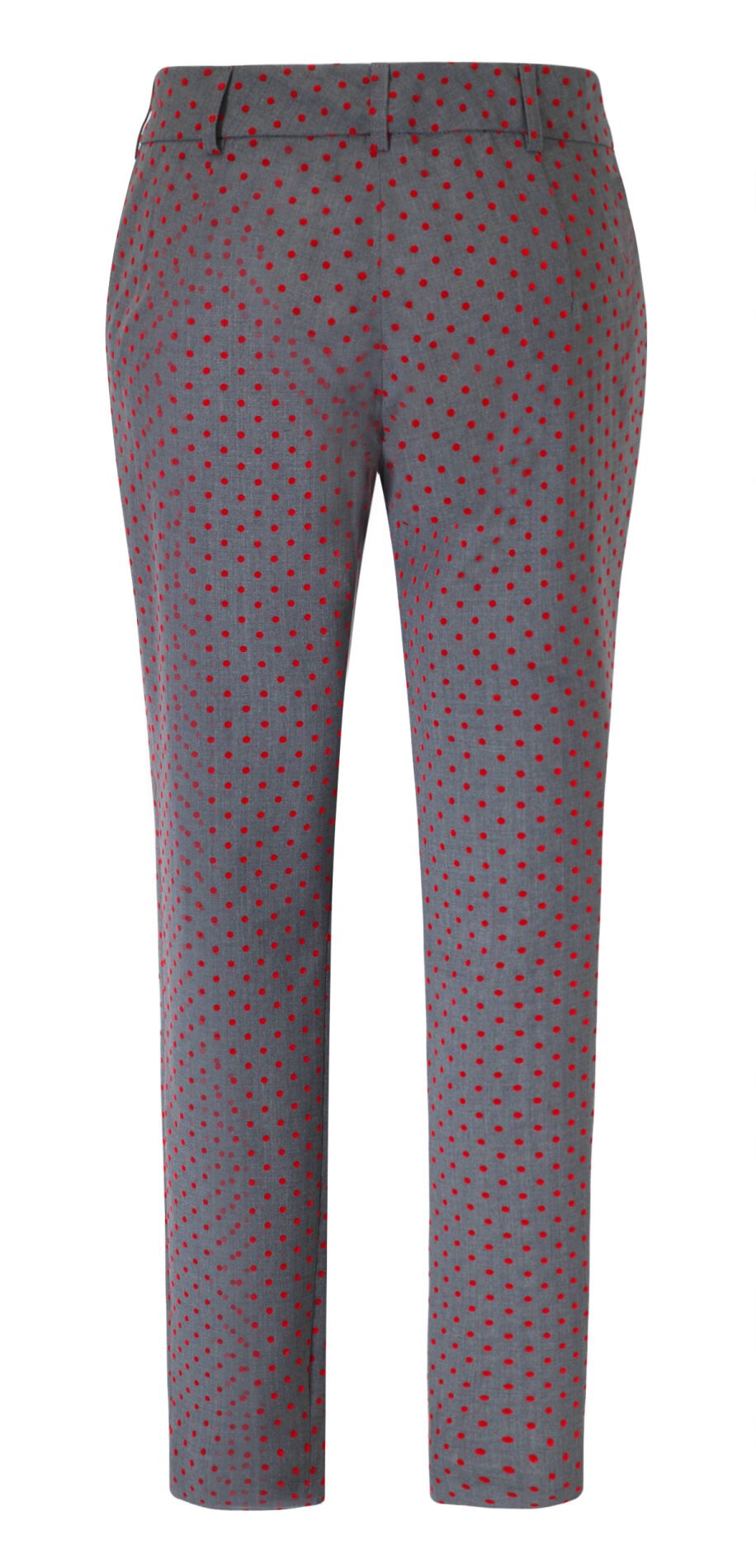 mariusz-przybylski-spodnie-w-czerwone-groszki-damen-hose-rot-gepunktet-s image 2
