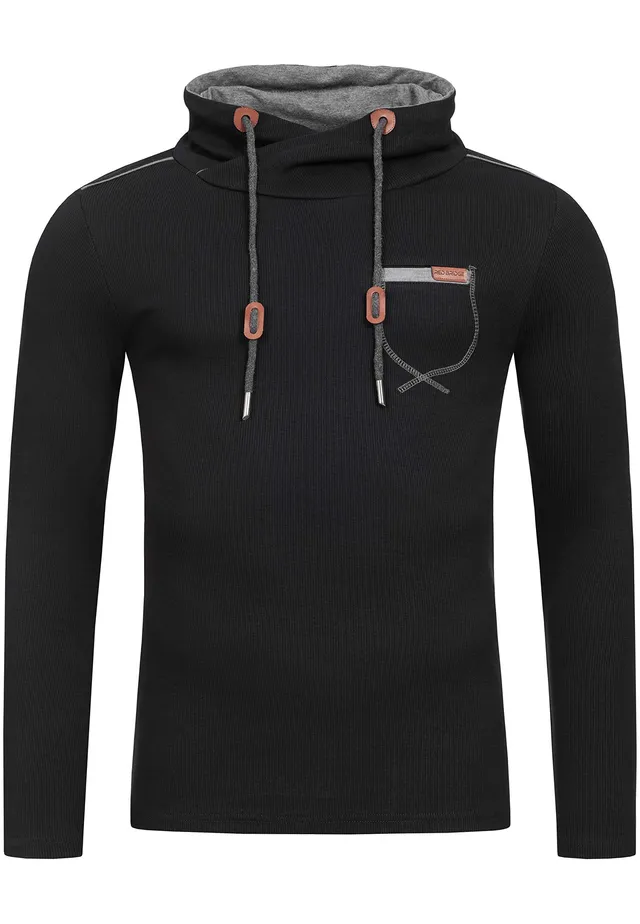 redbridge-high-collar-pullover-herren-slim-fit-hoher-kragen-baumwolle image 1