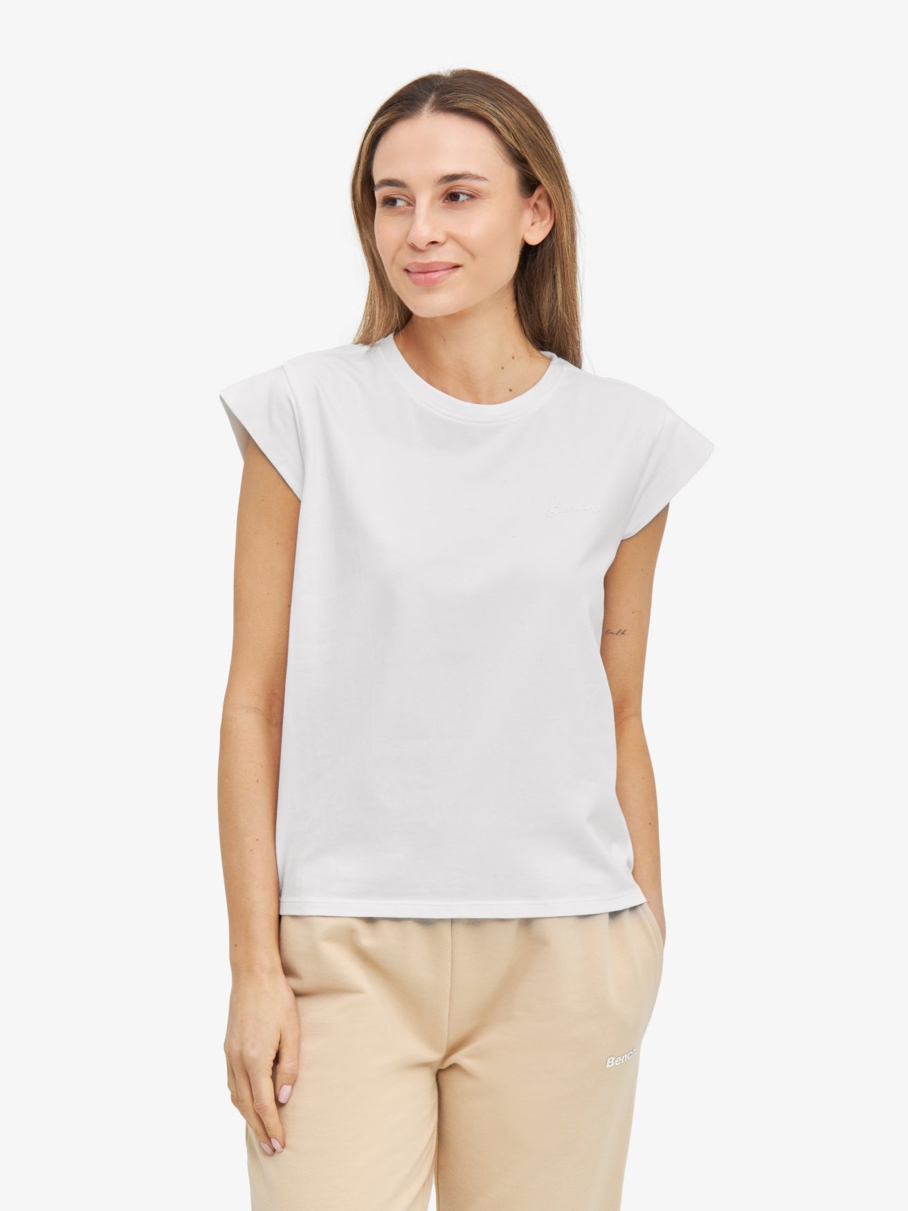 bench-messina-damen-top-bright-white-baumwolle-rundhals image 2