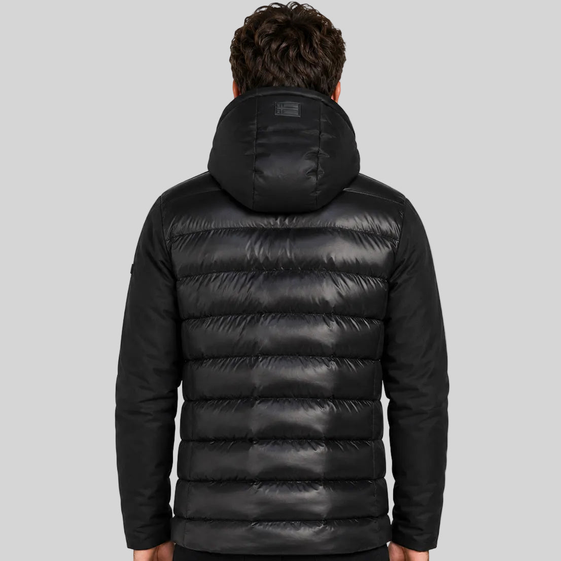 geographical-norway-aspendo-parka-herren-hybrid-kapuze-mit-kordelzug-schwarz-mar image 2