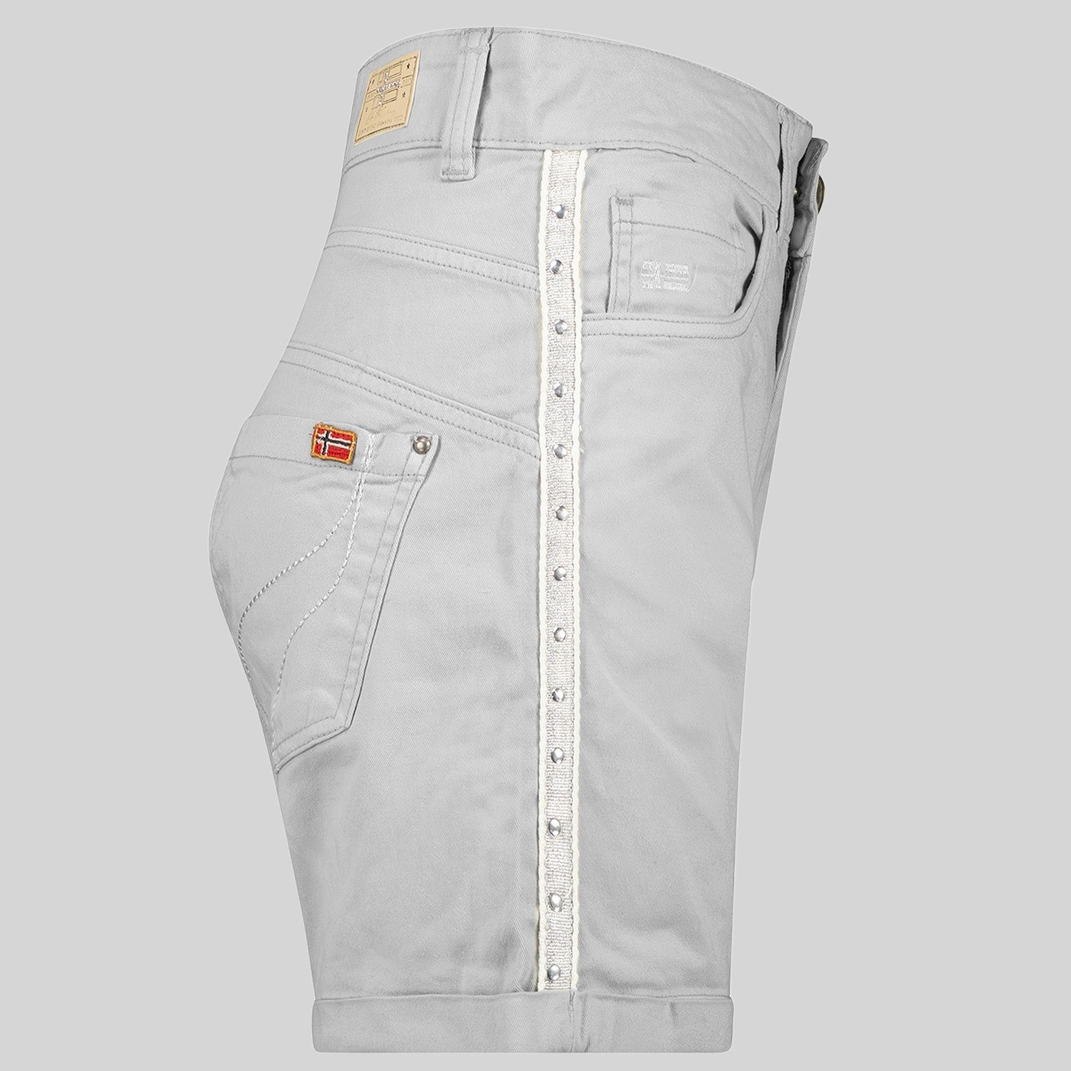 geographical-norway-perlate-bermuda-damen-hellgrau-stretch image 6