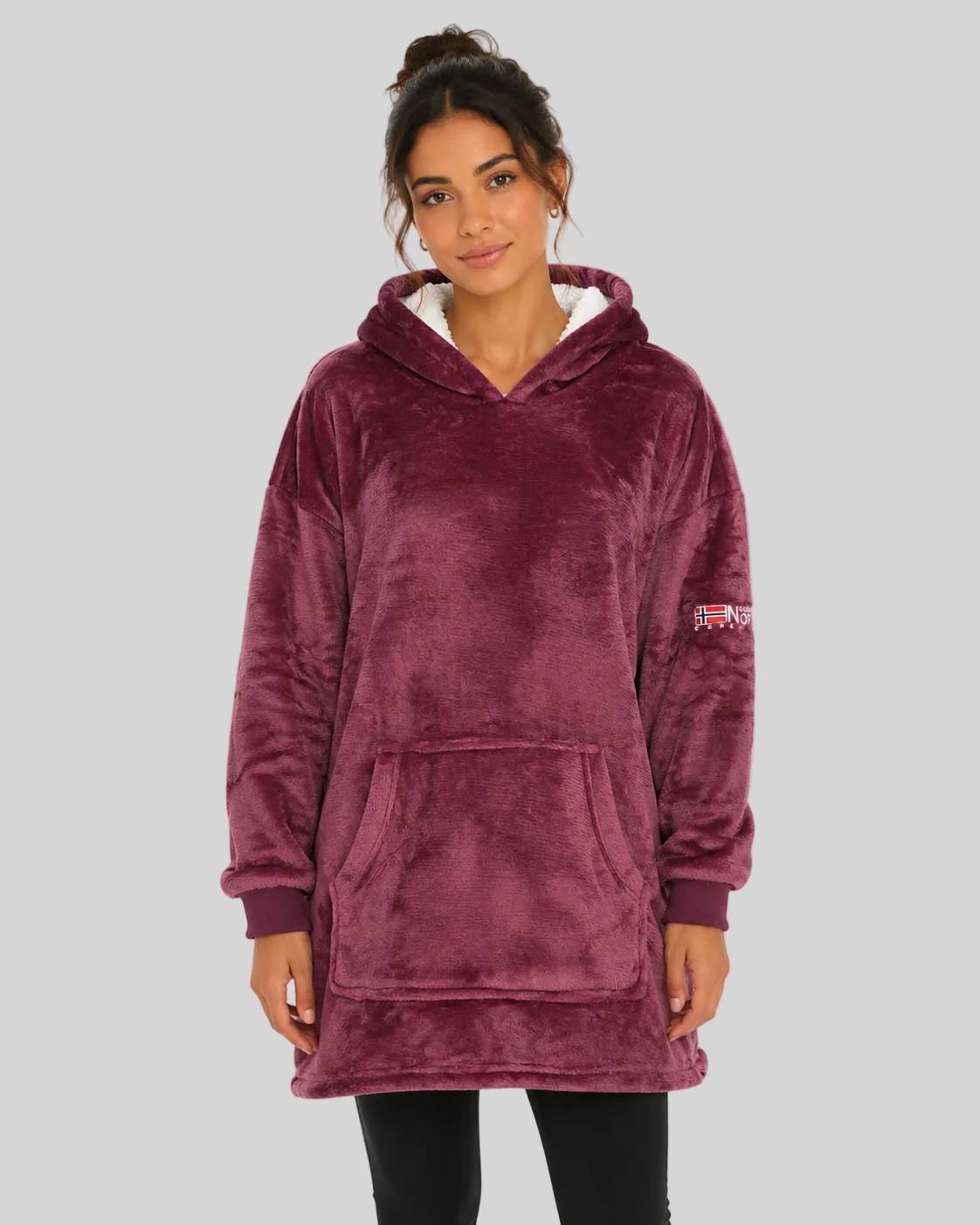 geographical-norway-uddy-damen-fleece-bordeaux-kuschelig image 1