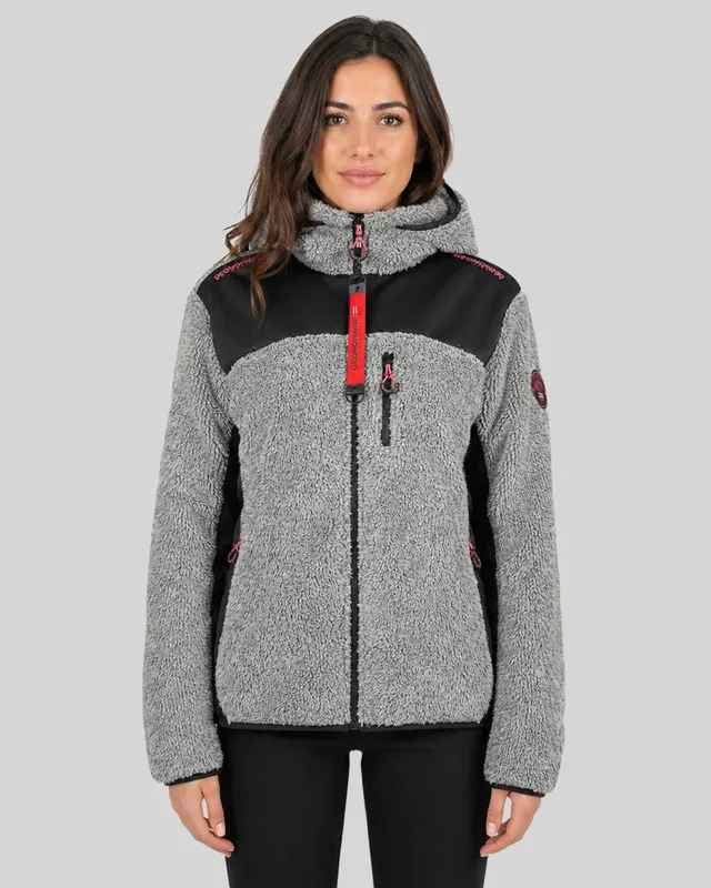 geographical-norway-telodia-damen-fleecejacke-marine-kapuze image 1