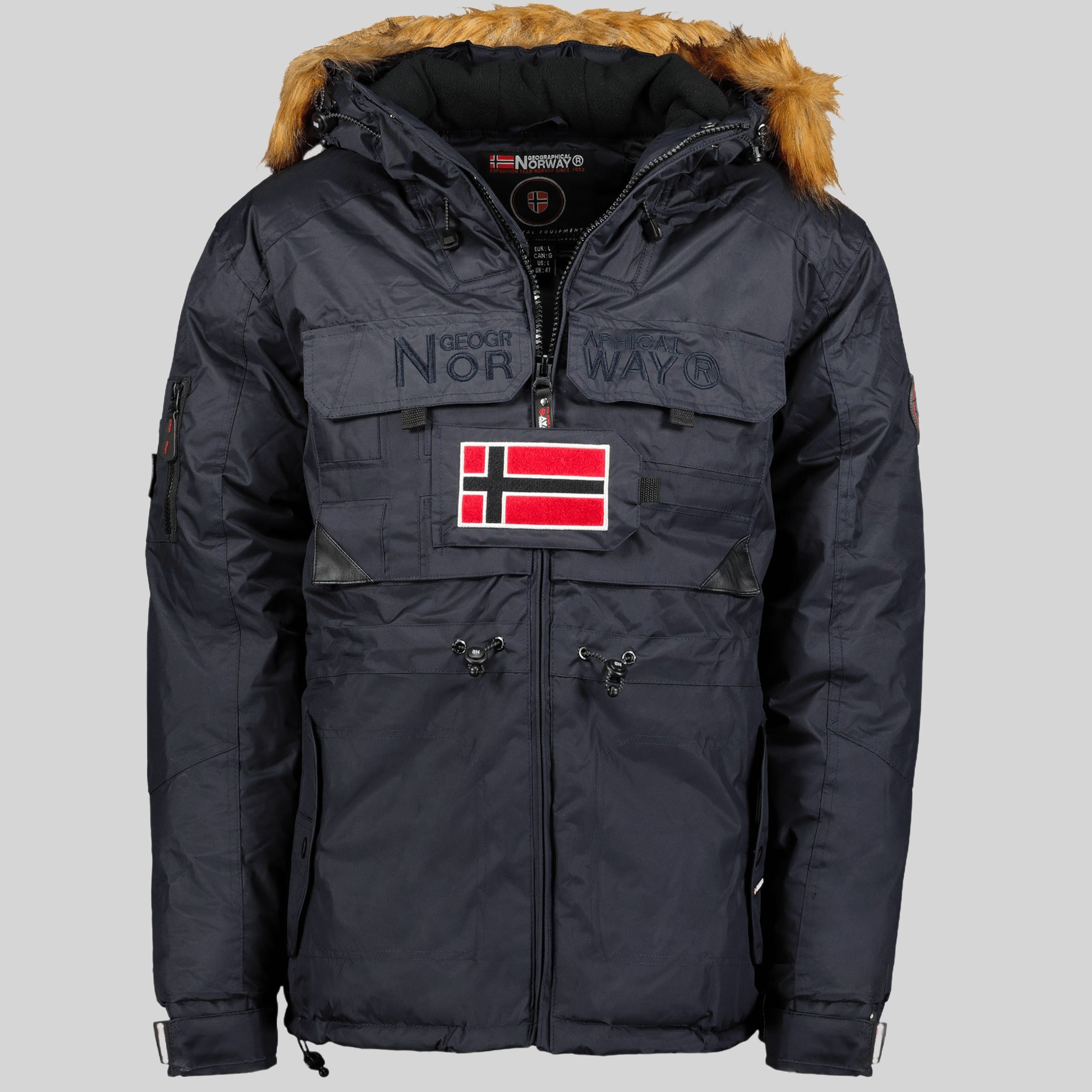 geographical-norway-bench-parka-herren-marine-fellkapuze image 1