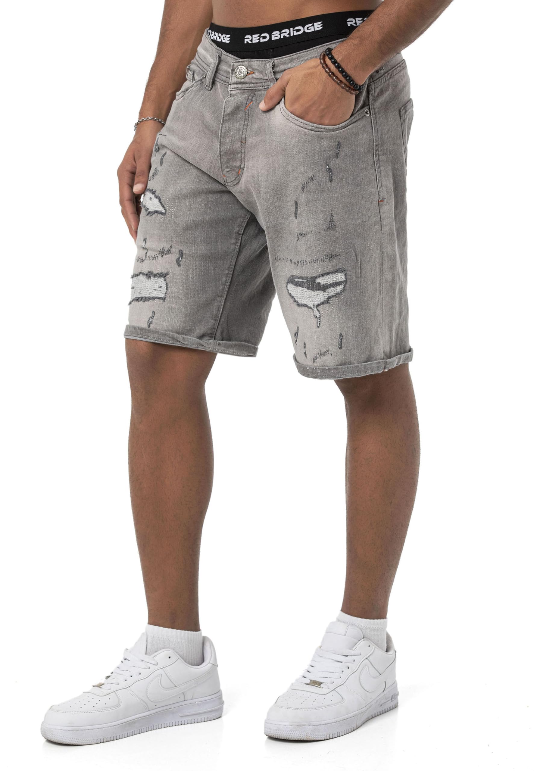 redbridge-shorts-m4897-jeans-shorts-herren-denim-distressed image 2