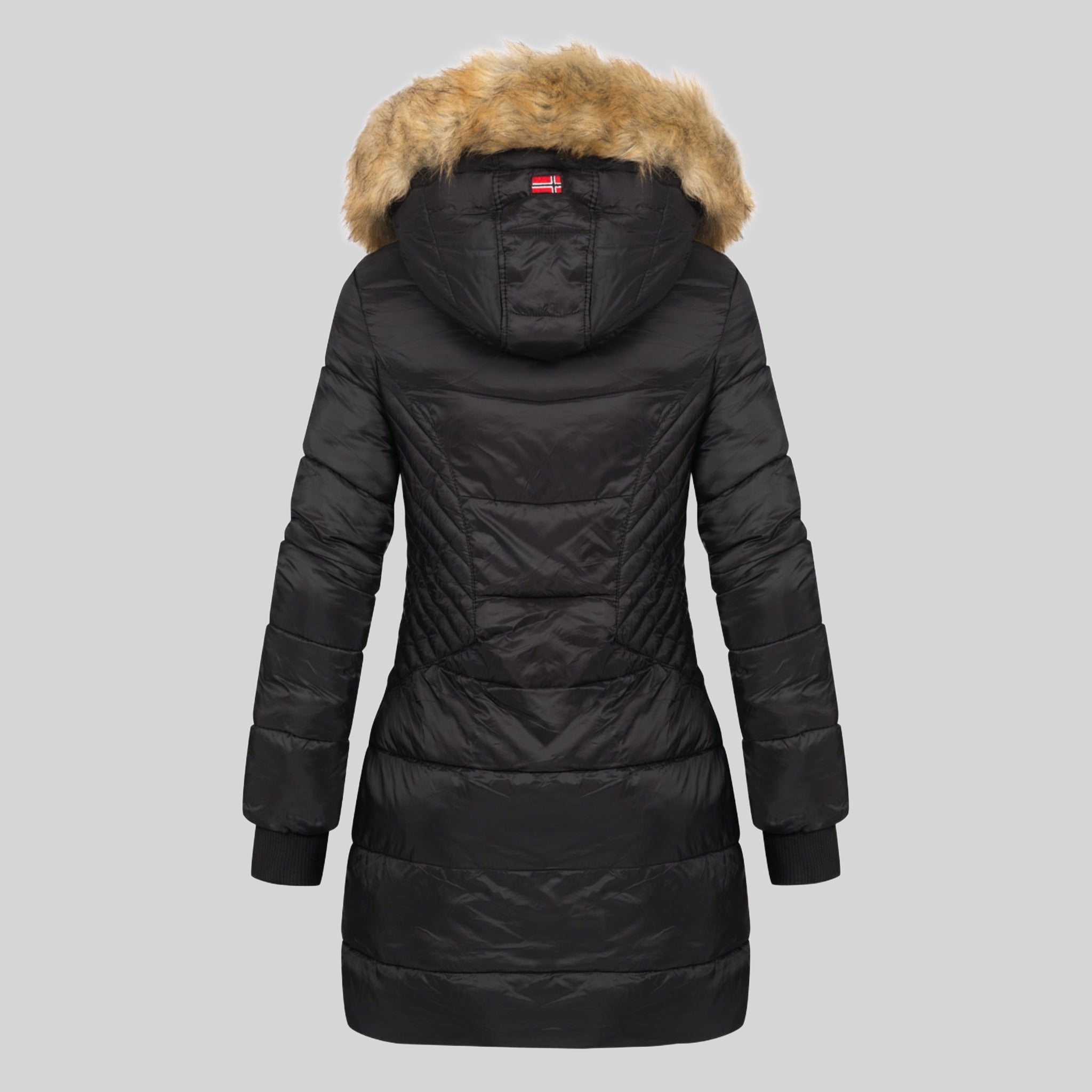 geographical-norway-abeille-damen-parka-lang-schwarz image 2