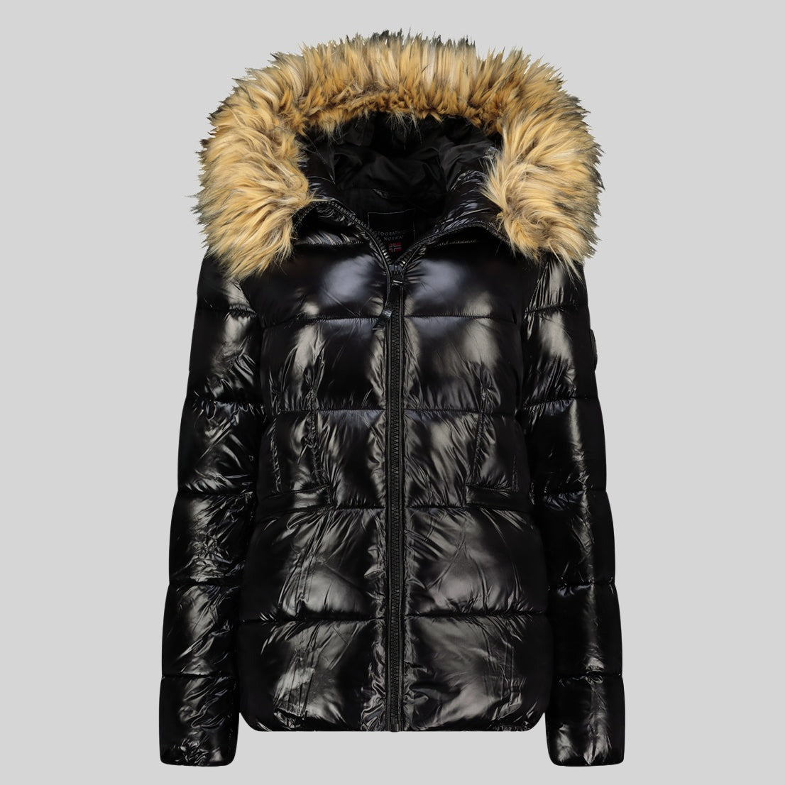 geographical-norway-dolska-parka-damen-schwarz-fellkapuze image 3