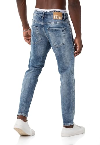 redbridge-m4324-jeans-herren-antifit-blau-36w-34l-destroyed image 7