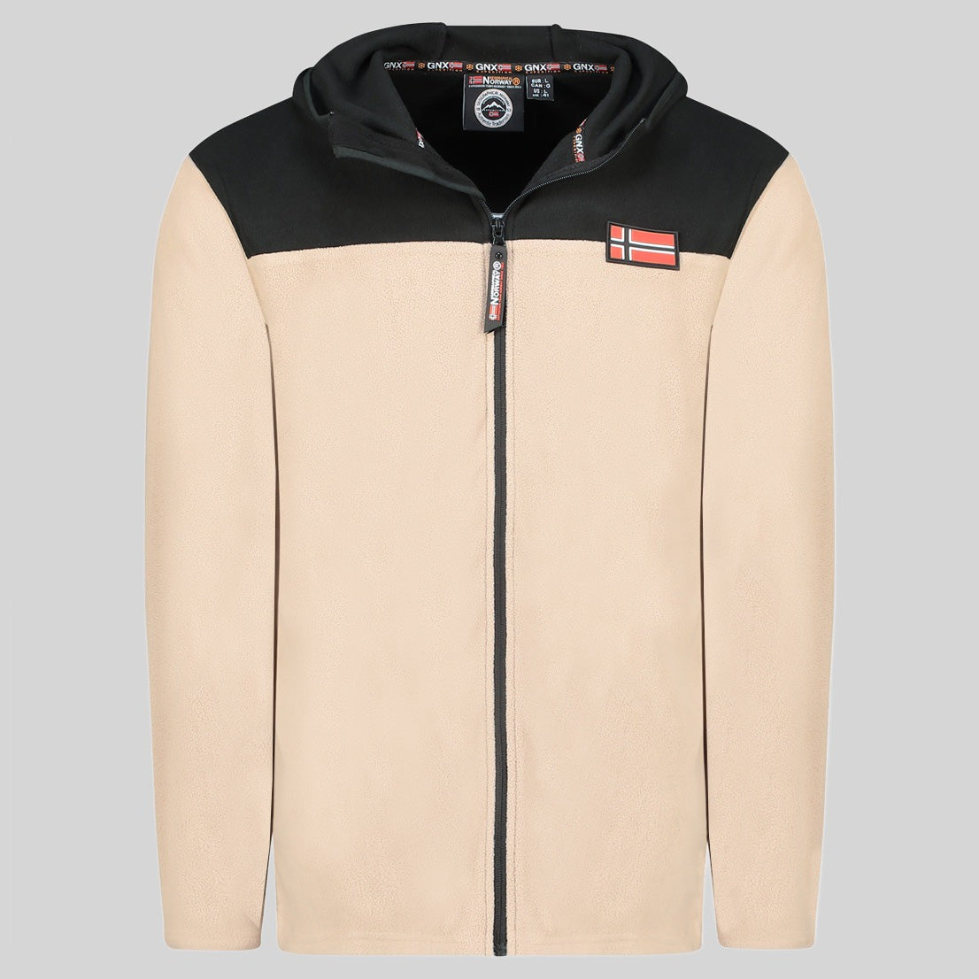 geographical-norway-uniclerc-hood-herren-fleecejacke-schwarz image 3