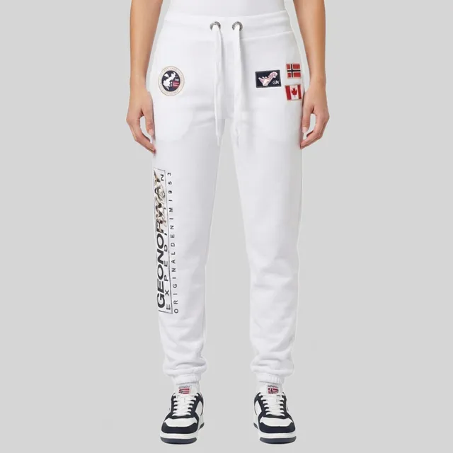 geographical-norway-madock-herren-jogginghose-wei-mit-taschen-print image 1