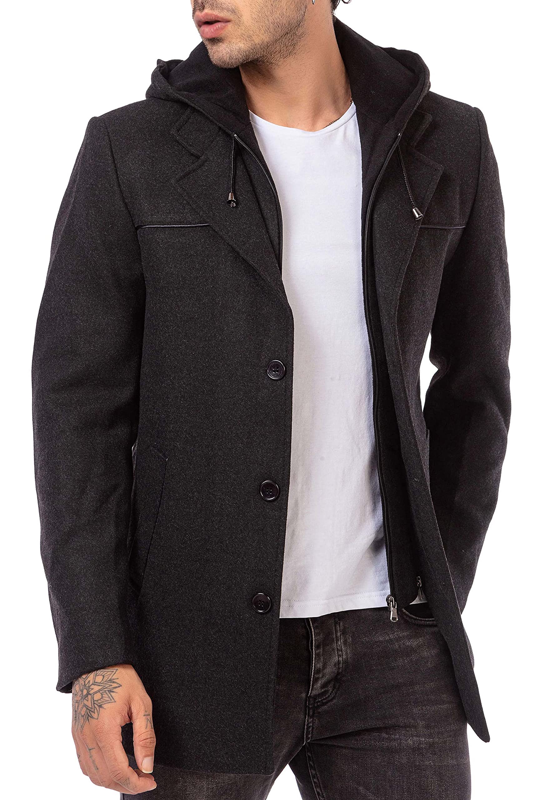 redbridge-mantel-herren-trenchcoat-mit-kapuze-elegant image 7