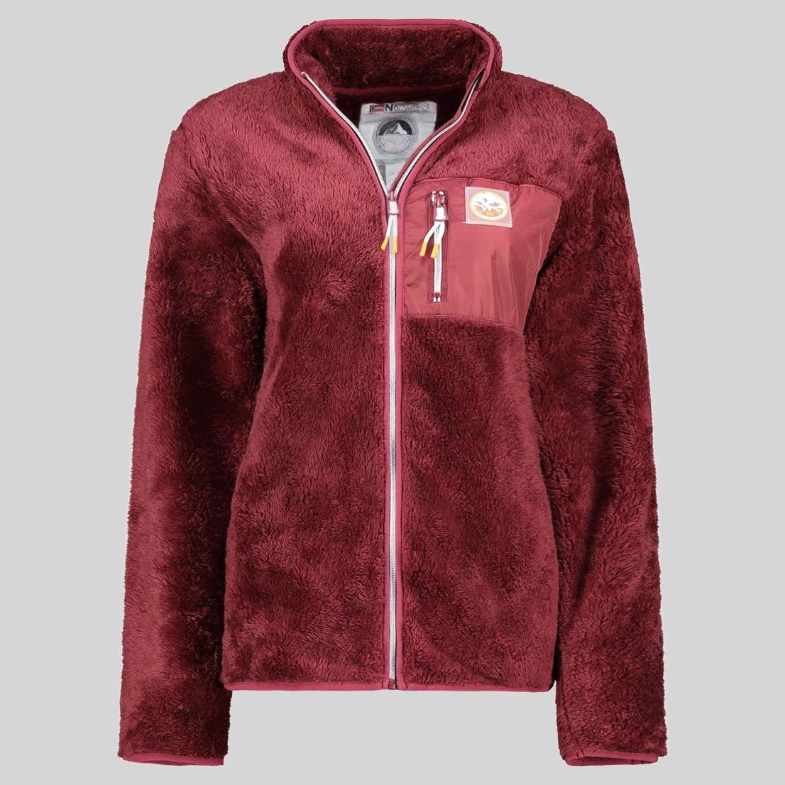 geographical-norway-uprecious-damen-fleecejacke-bordeaux image 3