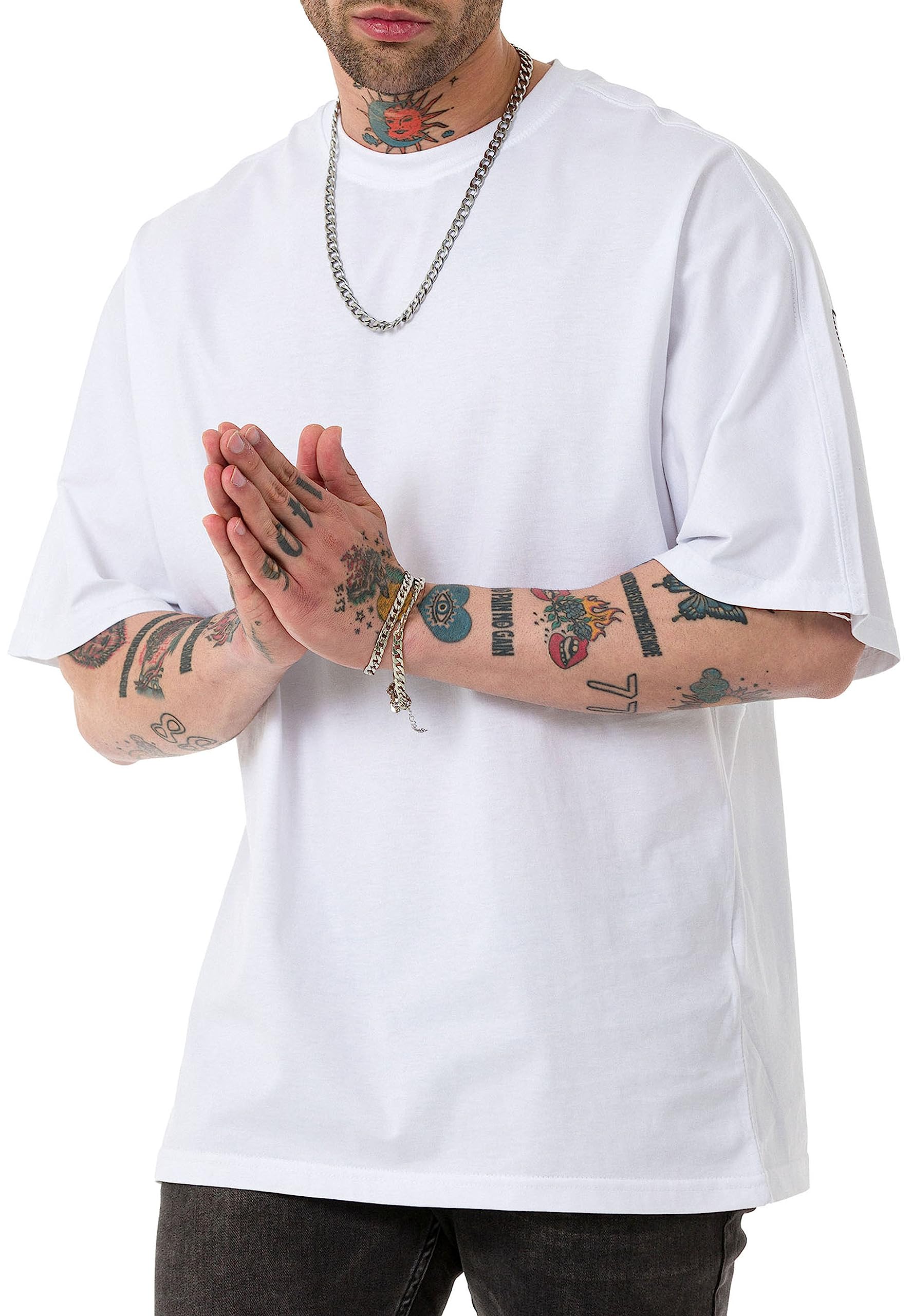 redbridge-around-m1372-t-shirt-herren-baumwolle-oversized image 3