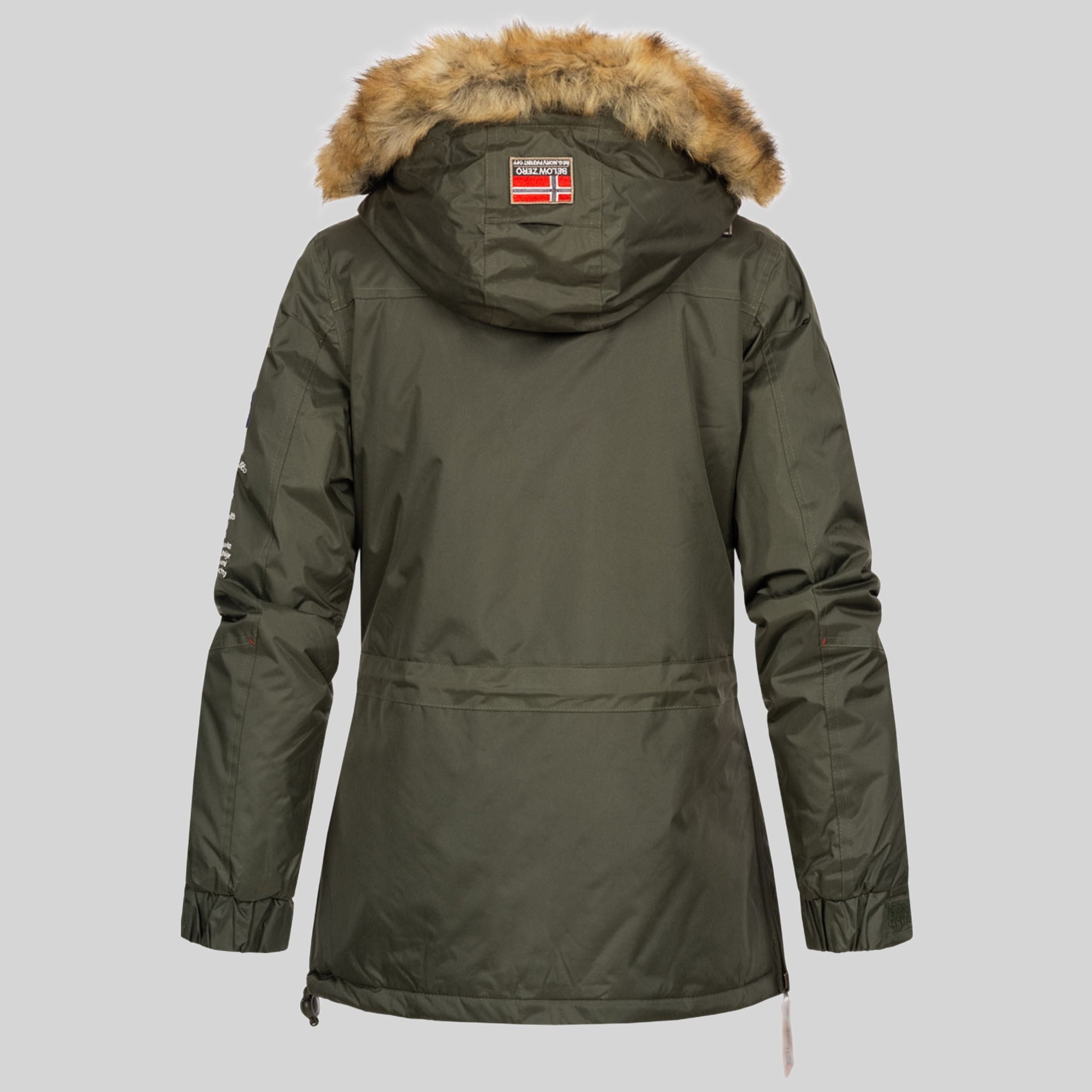 geographical-norway-bridget-damen-parka-winterjacke-kaki image 2