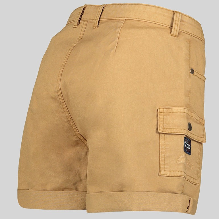 geographical-norway-polla-damen-bermuda-beige-baumwoll-stretch-shorts image 5