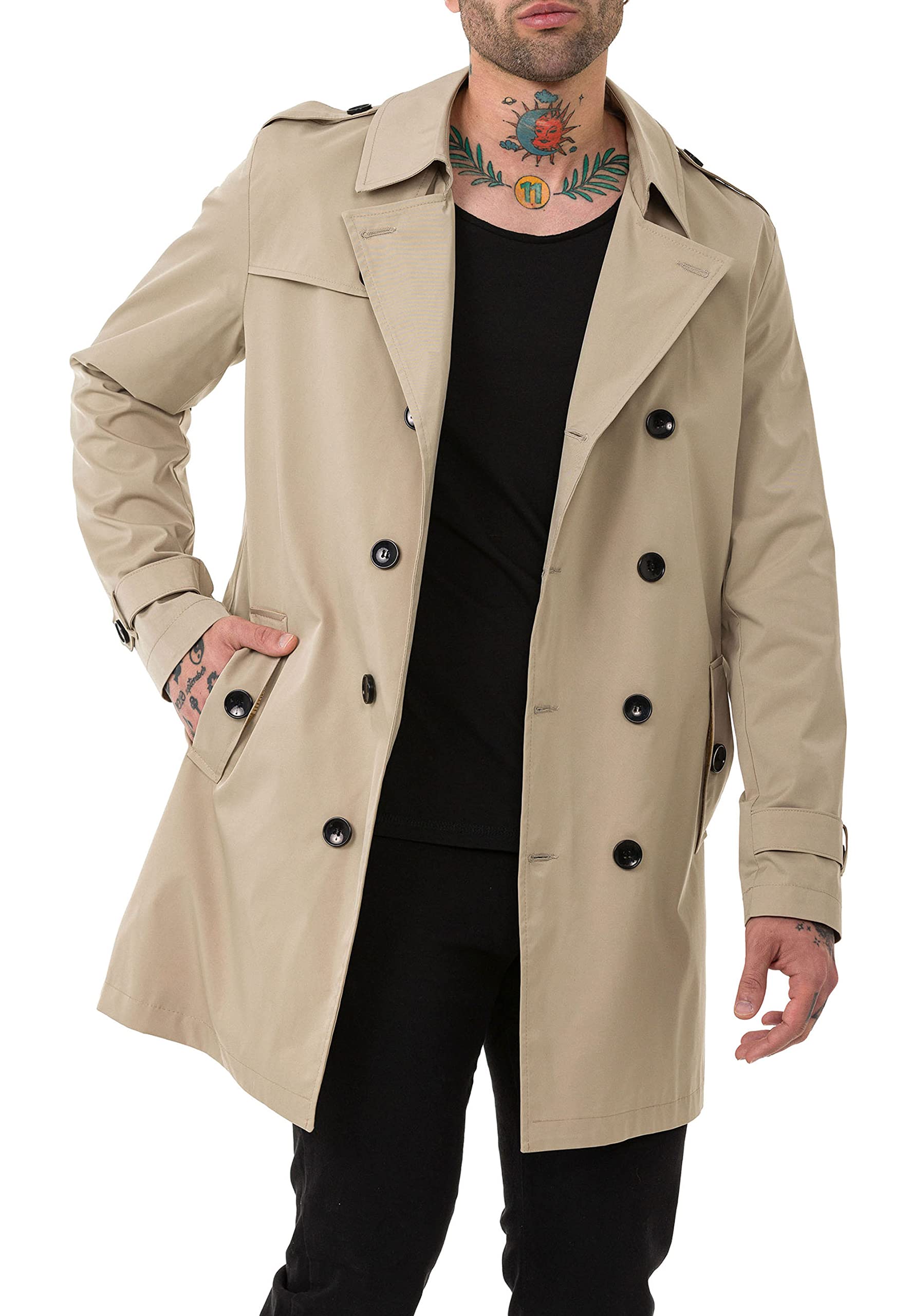 redbridge-m6132-trenchcoat-herren-beige-gr-s-leicht image 7
