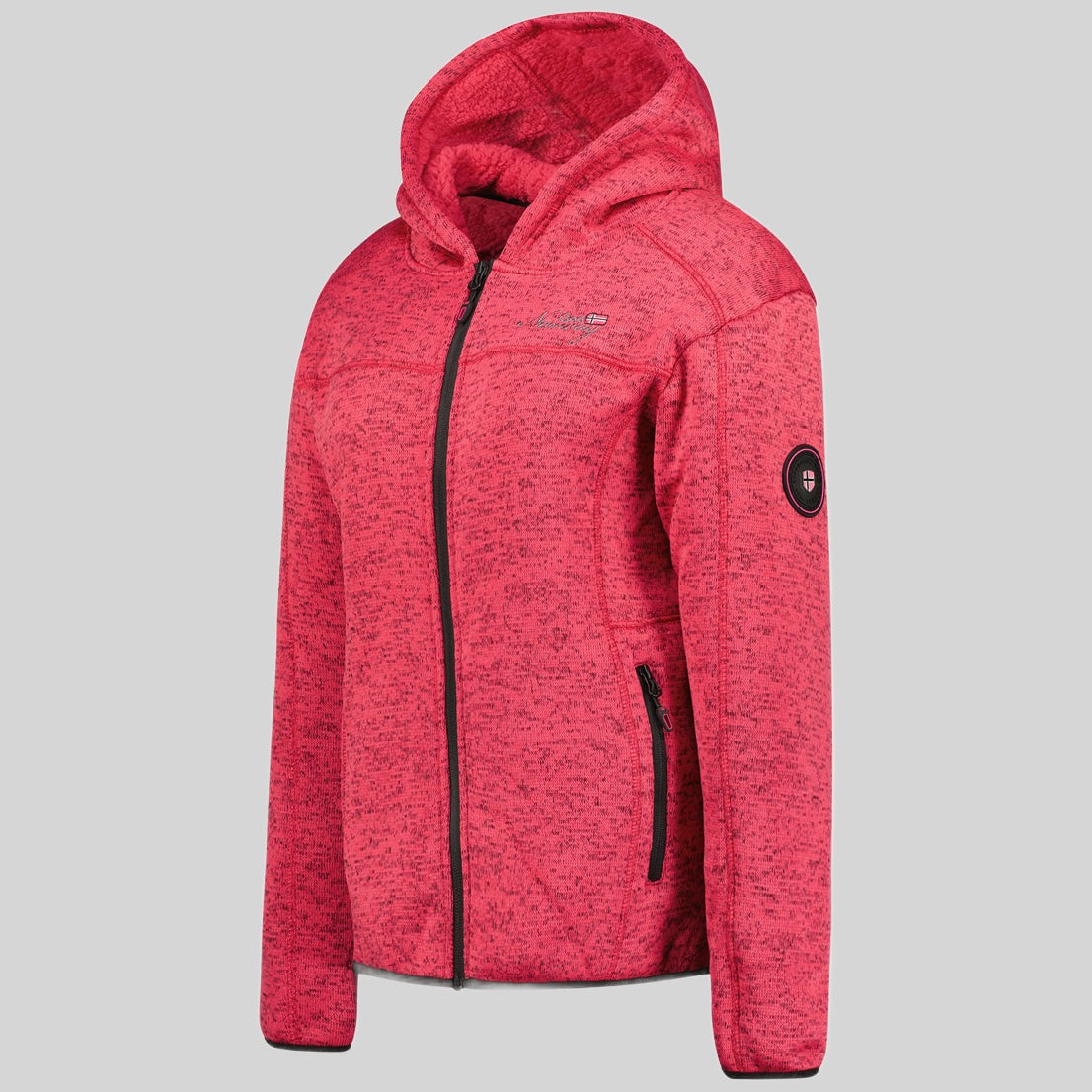 geographical-norway-torche-fleecejacke-damen-schwarz-m-mit-kapuze image 3