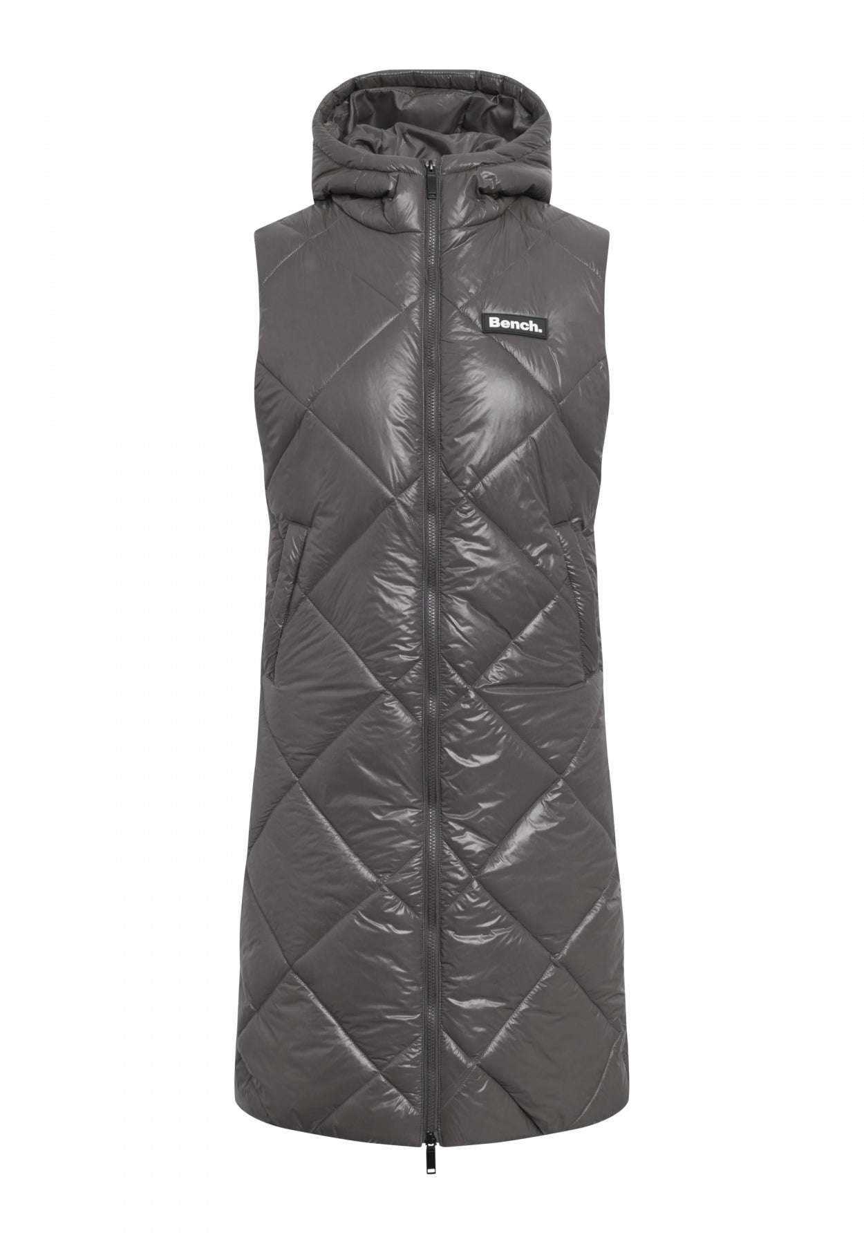 bench-nakiyah-steppweste-damen-khaki-mit-kapuze image 1