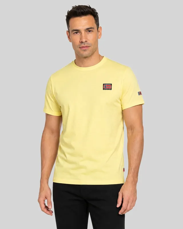 geographical-norway-jaltimore-herren-t-shirt-gelb-baumwolle image 1