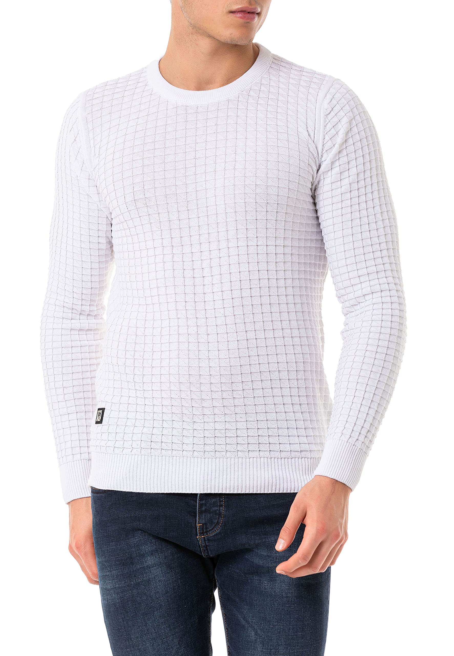 redbridge-strickpullover-herren-baumwolle-schwarz-wei image 8