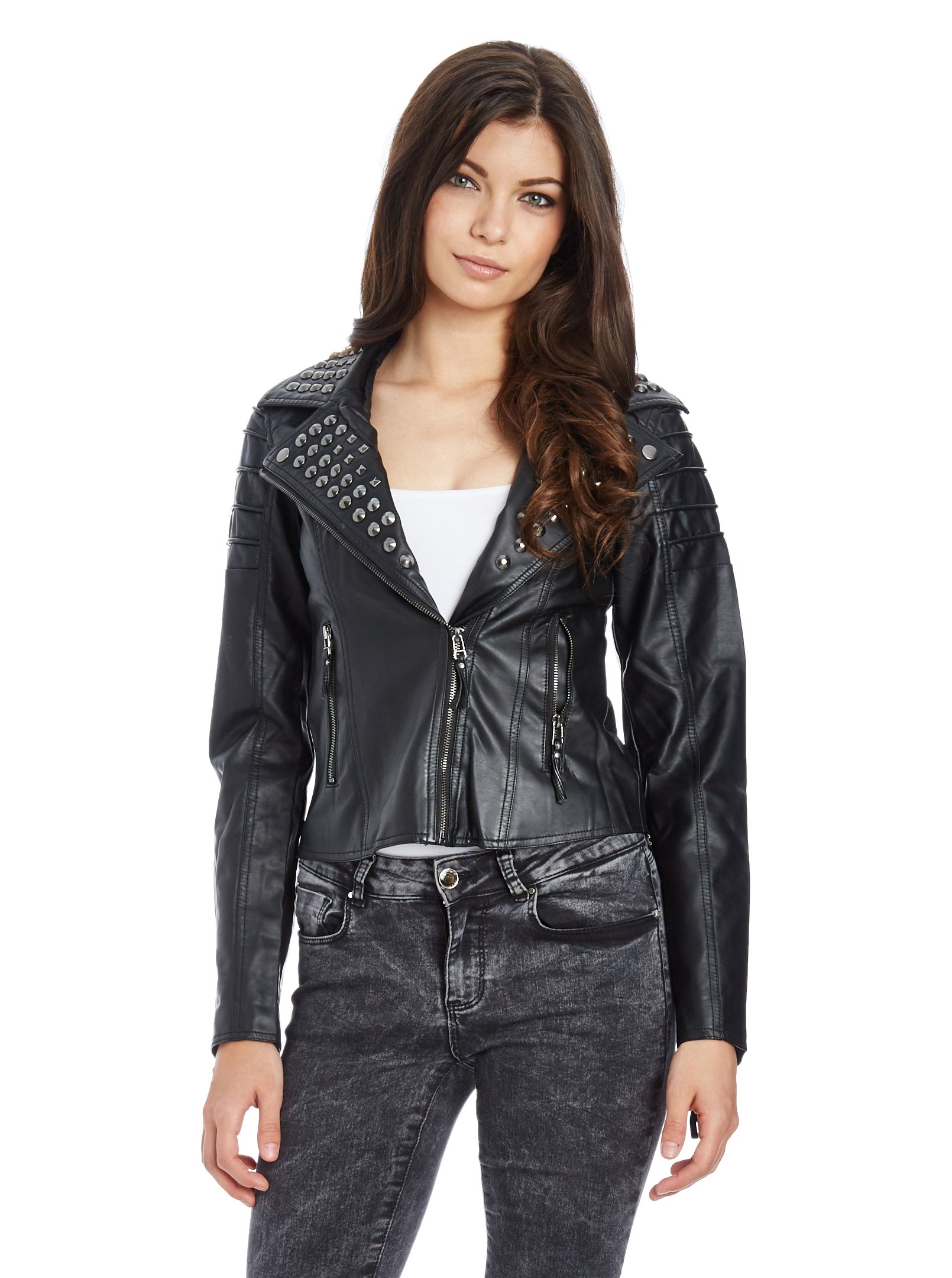 redbridge-rbw7003-kunstleder-jacke-damen-bergangsjacke-nieten-m image 5