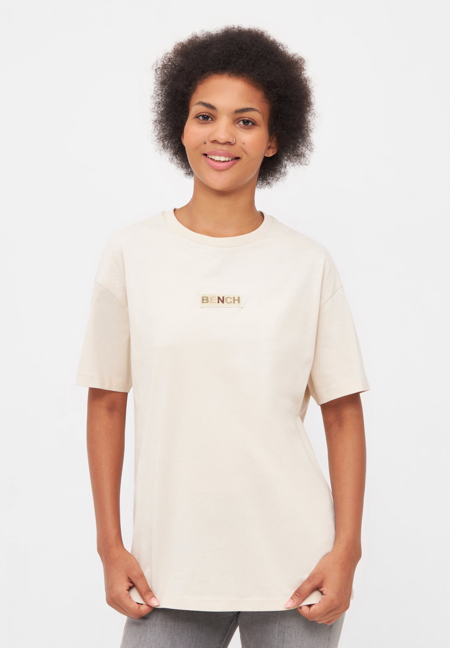 bench-kiku-t-shirt-damen-blush-baumwolle-regular-fit image 6