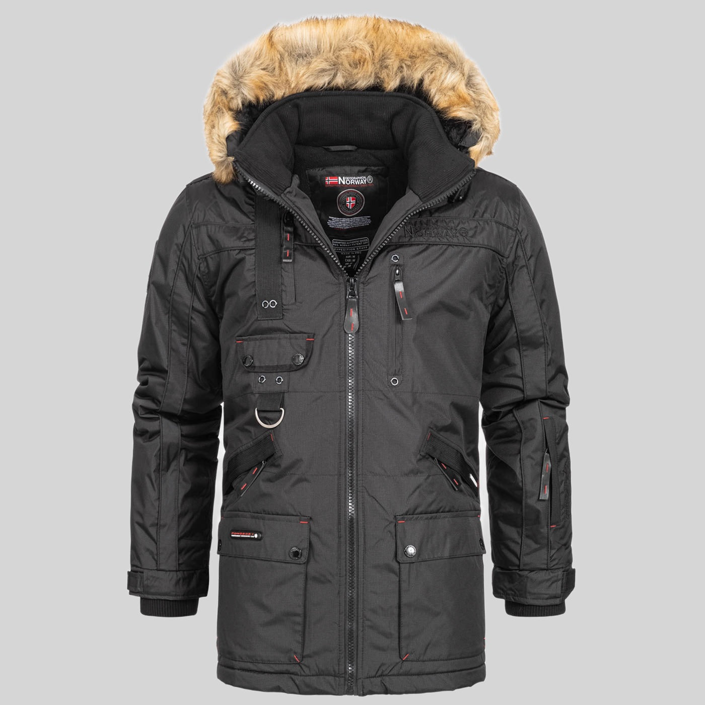 geographical-norway-chirac-parka-herren-schwarz-winter-gro-e-gr-en image 3
