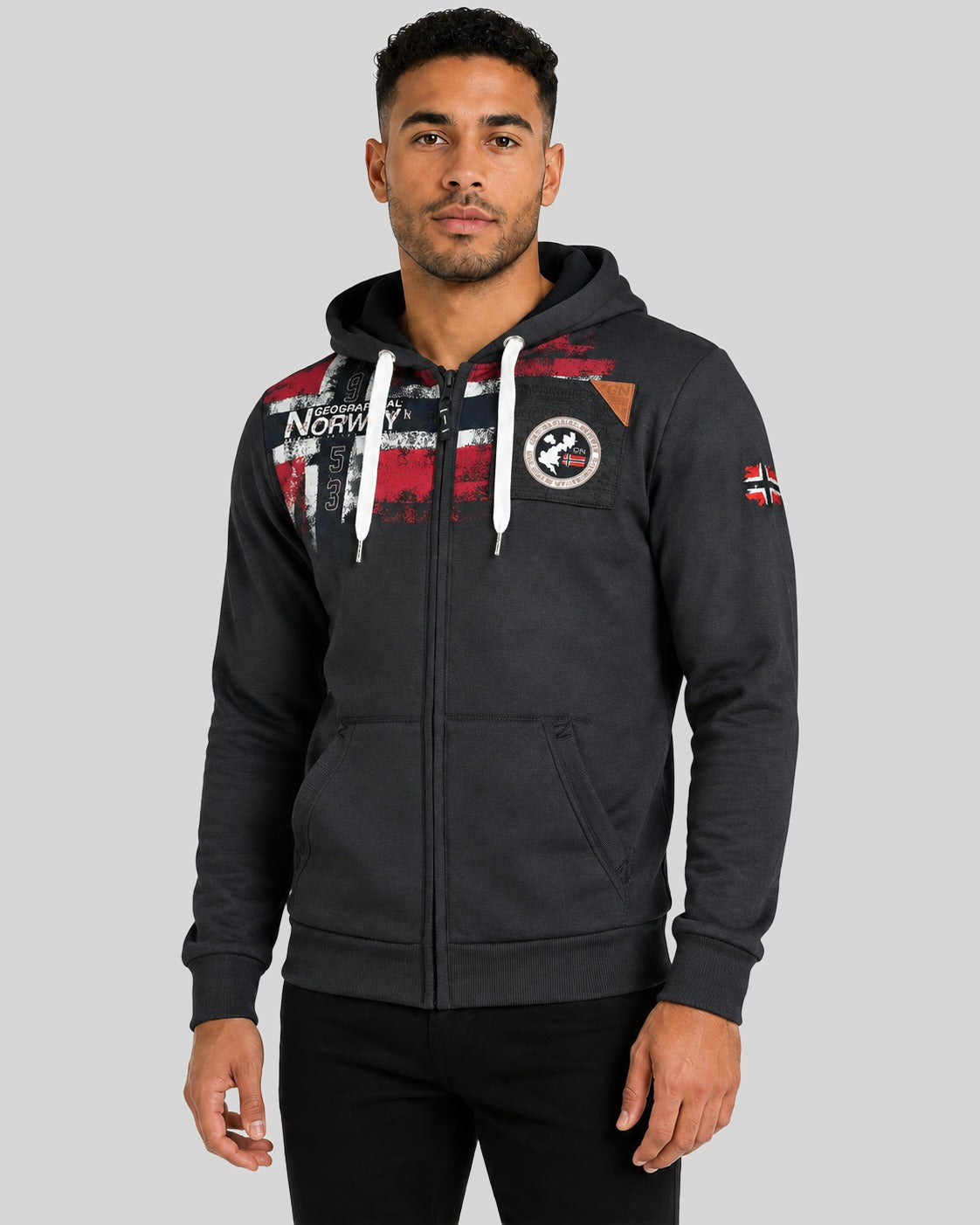 geographical-norway-fespote-zip-hoodie-herren-dunkelgrau image 6