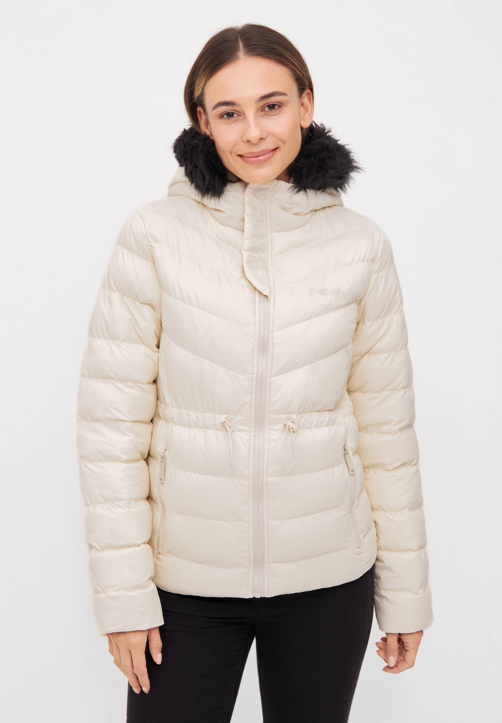bench-inken-pufferjacke-damen-schwarz-mit-fellkapuze image 6