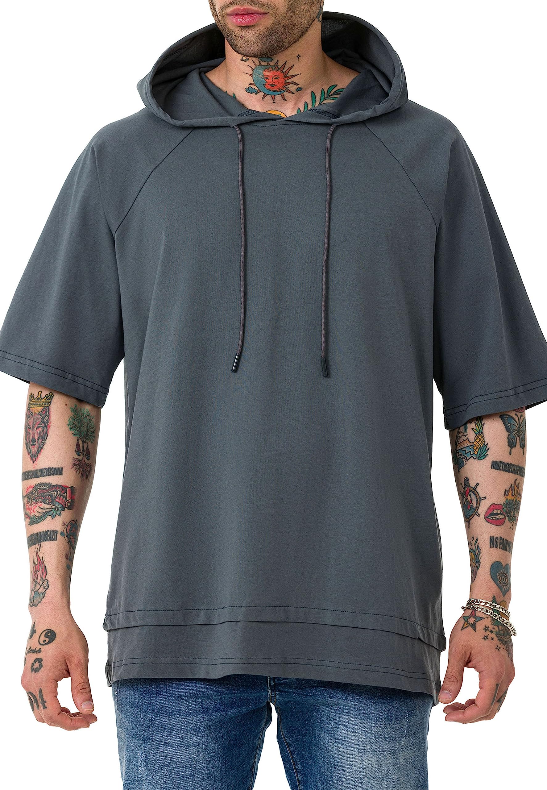 redbridge-t-shirts-m1373-t-shirt-herren-wei-oversized-baumwolle image 2